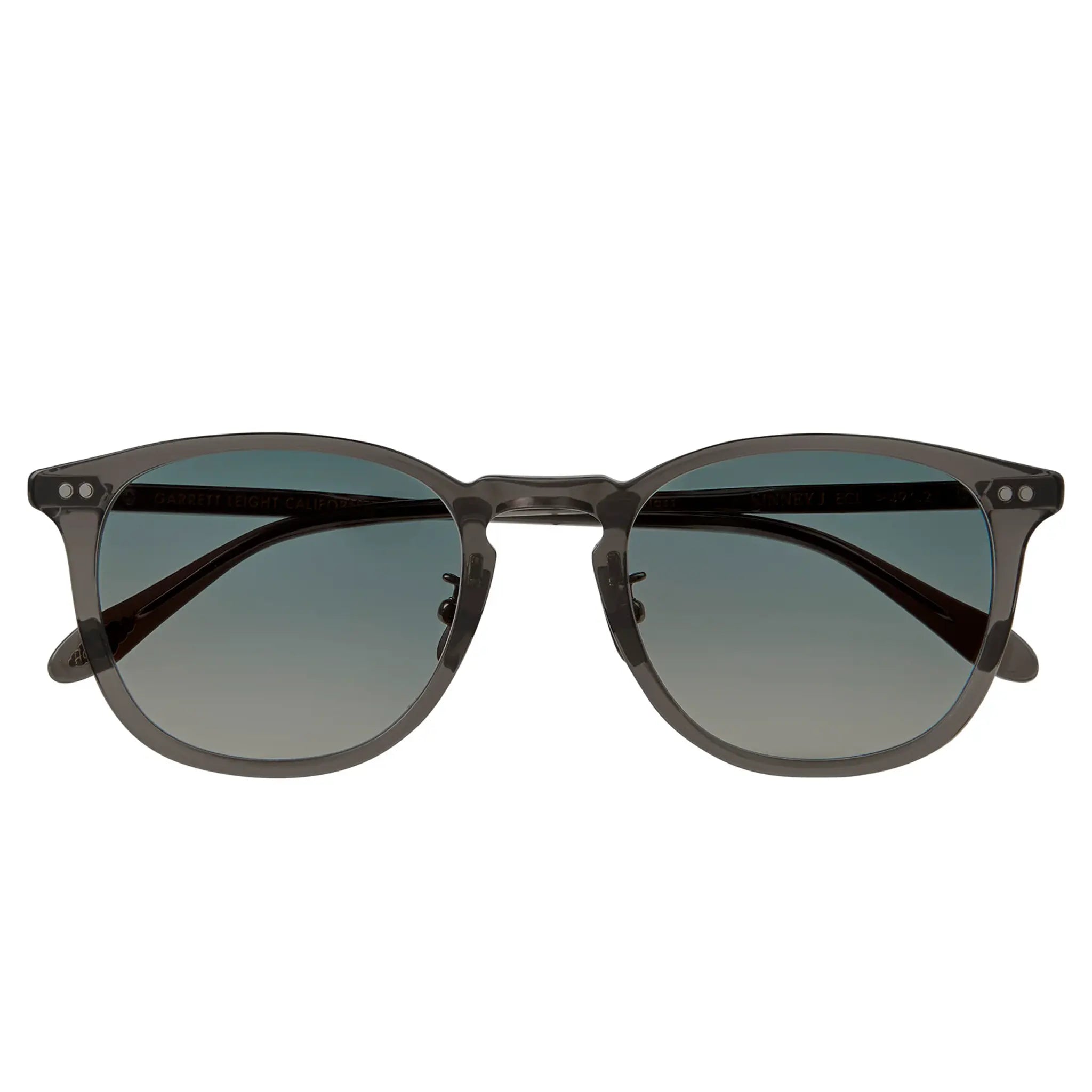 Front Back View of Garrett Leight Kinney J Forever Classic Eclipse Sunglasses 2168-49-ECL/PTWLG