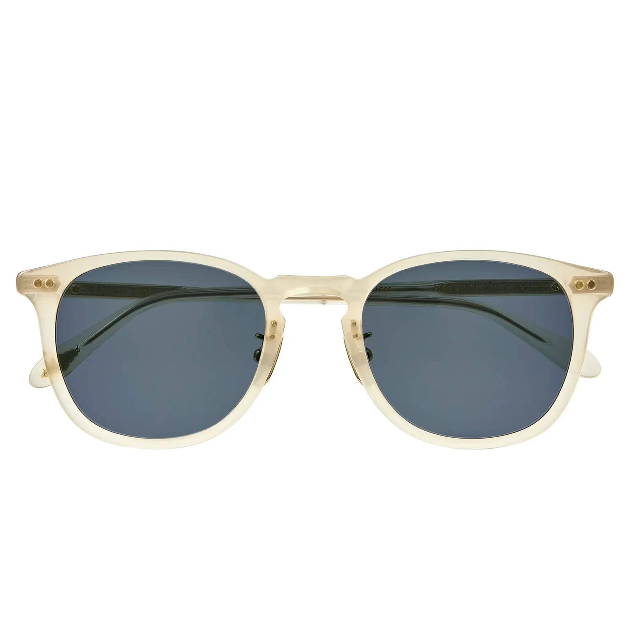 Front View of Garrett Leight Kinney J Forever Classic Silk Sunglasses 2168-49-SLK/PPCF