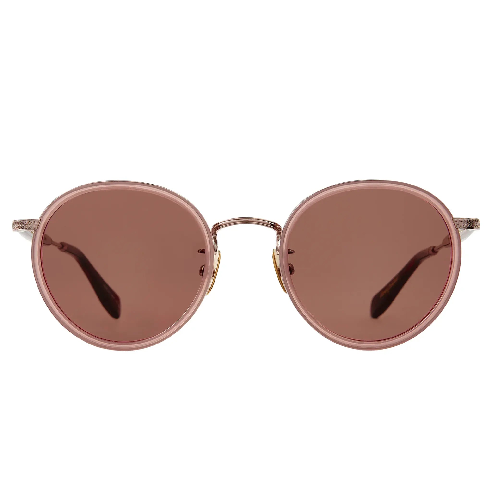Front View of Garrett Leight Wilson X Forever Classic Desert Rose Copper Sunglasses 4075-49-DER-CO/SFPRW