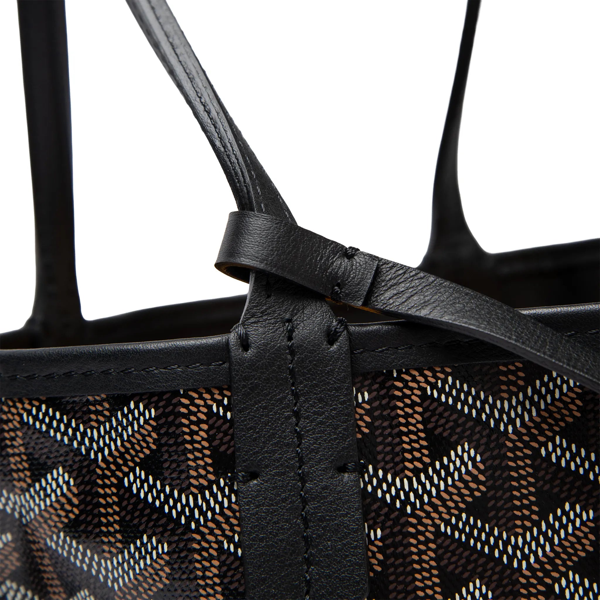 Detailed View of Goyard Anjou Mini Black Bag  ANJOUSMINCG01TY01P