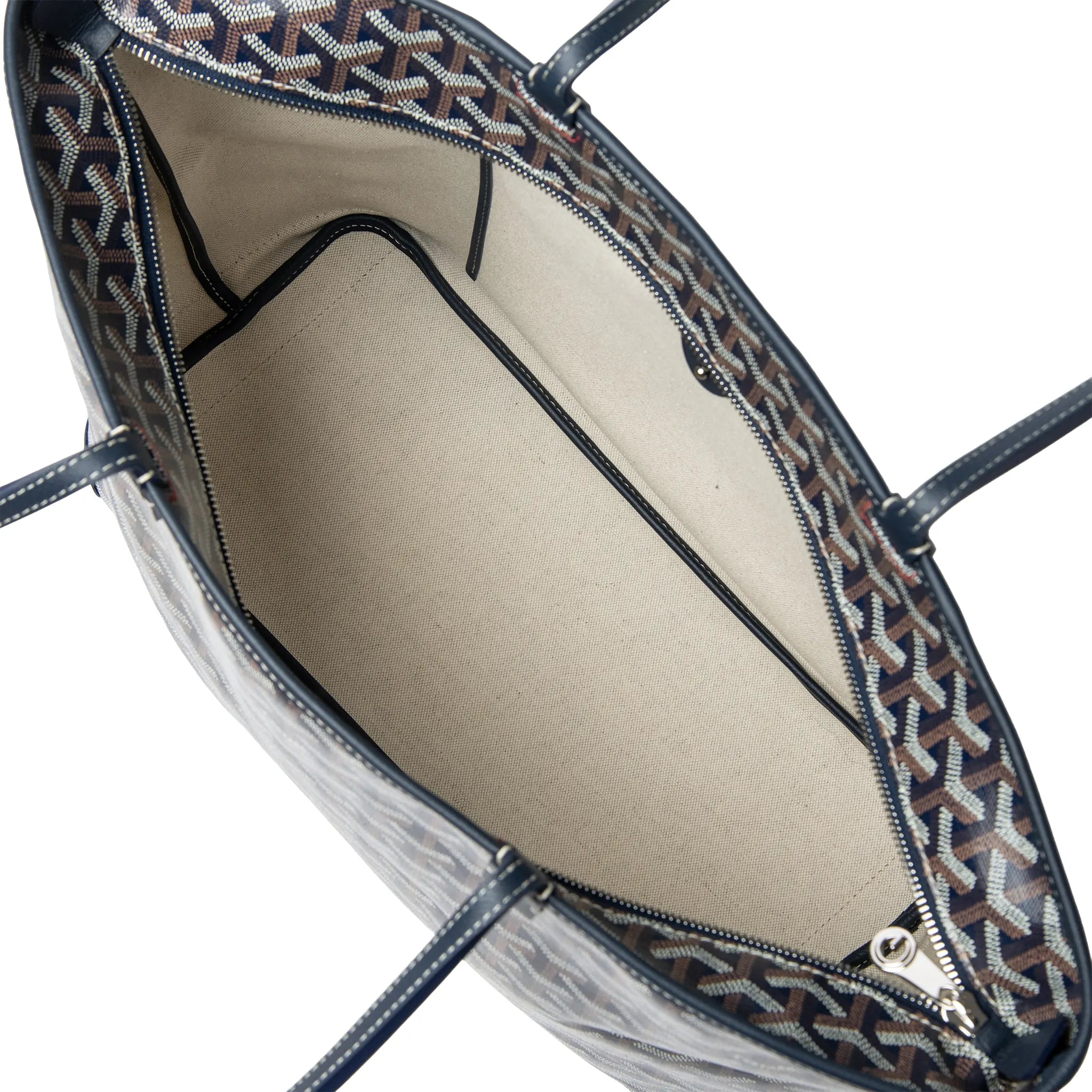 Inside View of Goyard Artois MM Navy Bag ARTOISMMLTY12CL12P