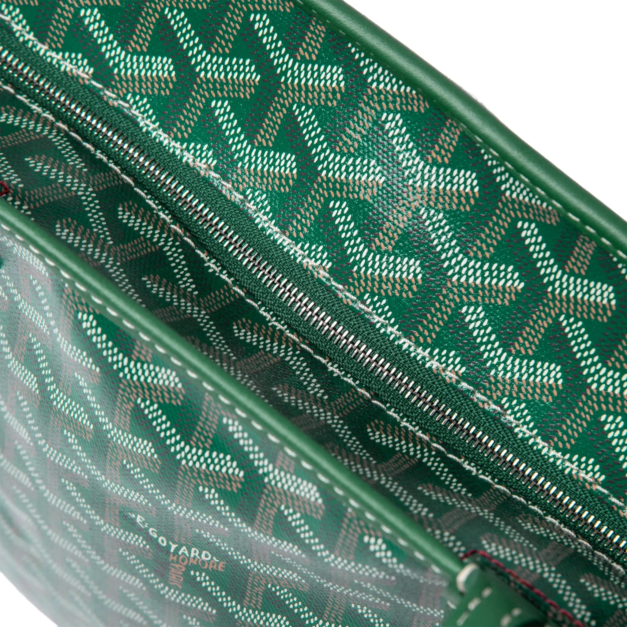 Zip View of Goyard Artois PM Bag Green ARTOISPMLTY09CL09P