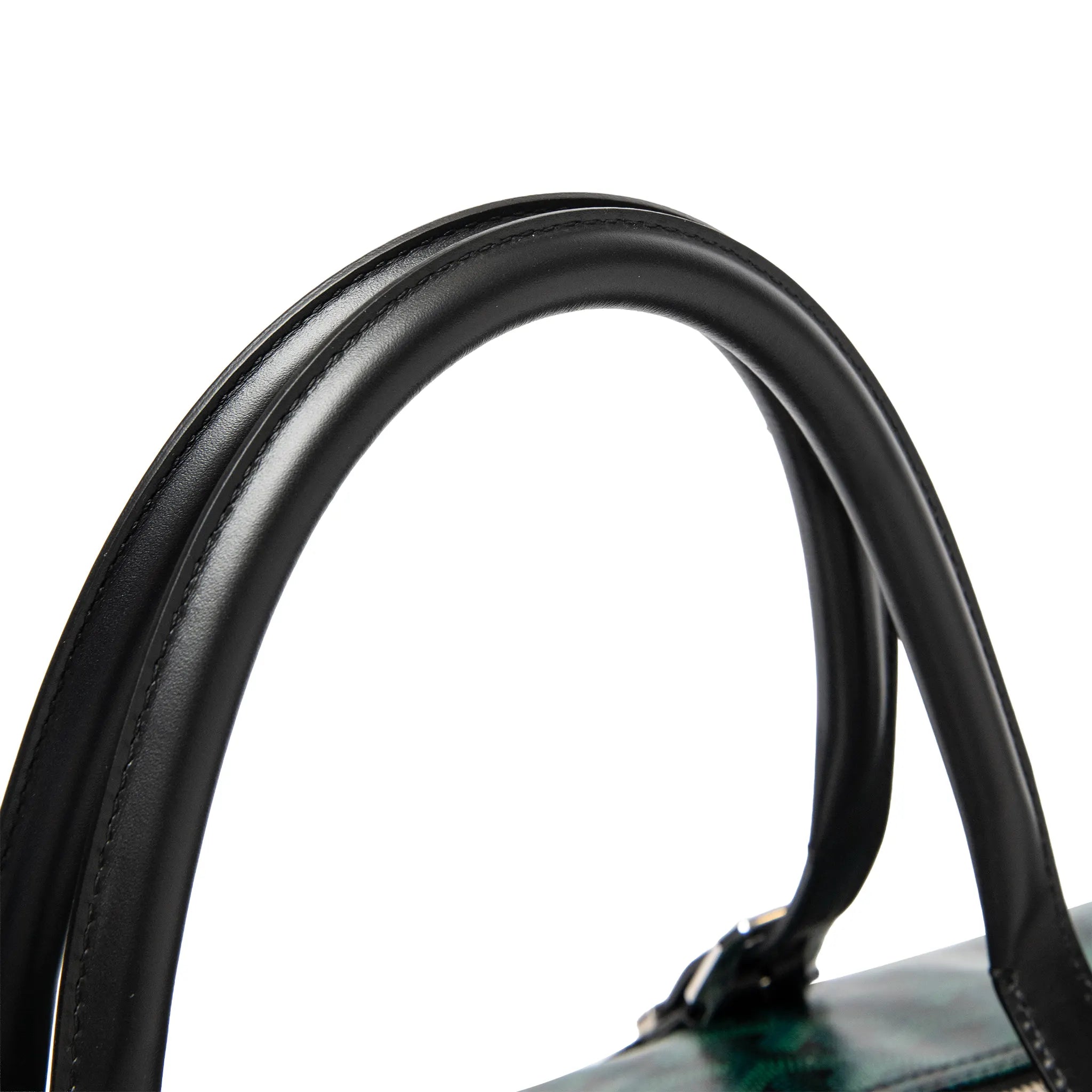 Detailed View of Goyard Boston 50 Evergreen Bag BOSTON050TY79CL79P