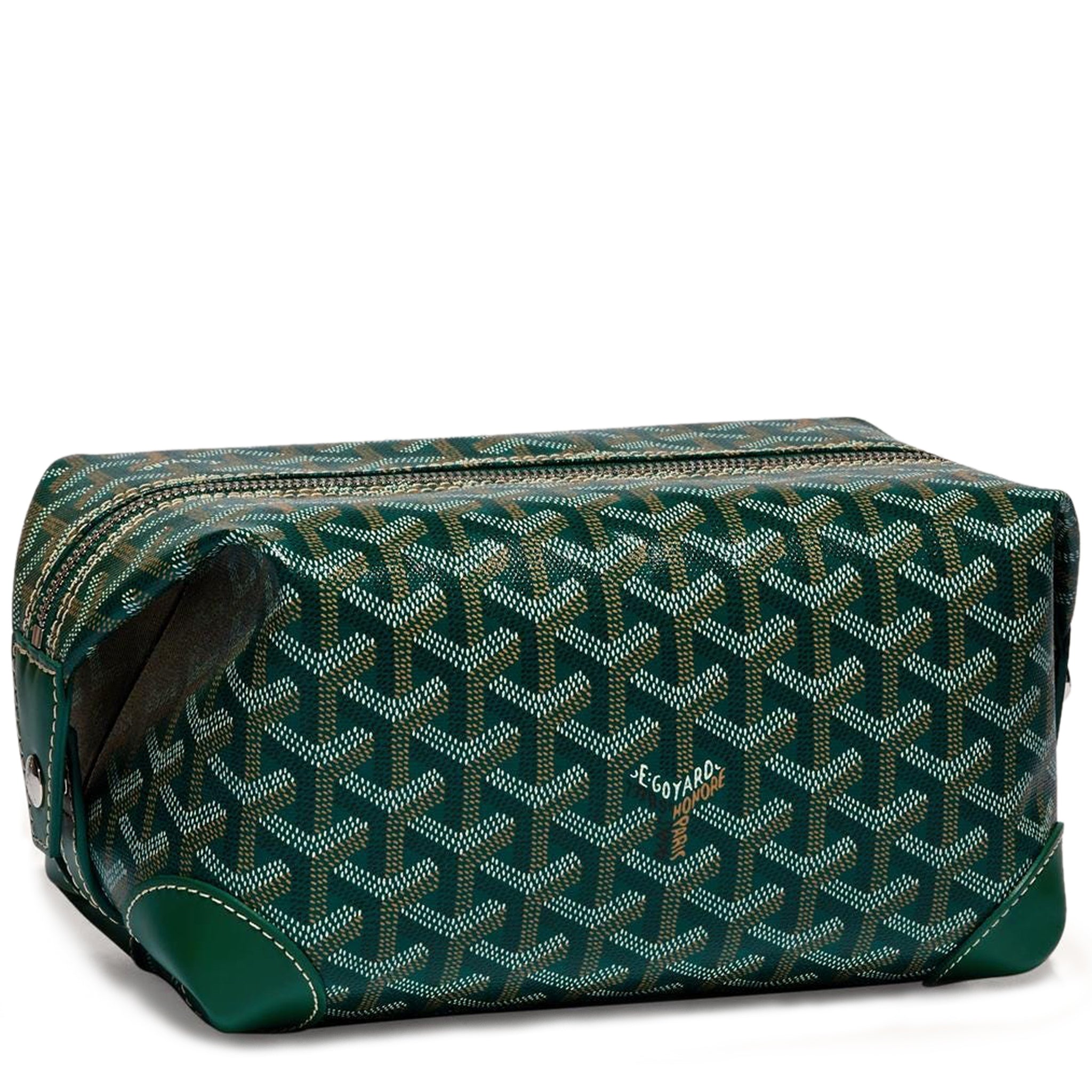 GOYARD Goyardine Jouvence Toiletry Pouch Green 1029213