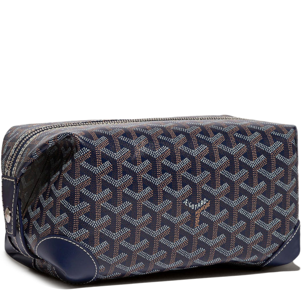 Goyard Bowling 25 Navy Toiletry Bag Crepslocker