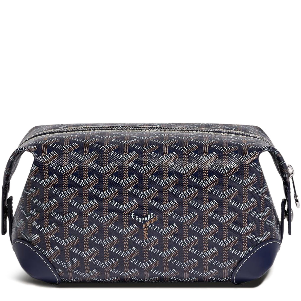 Goyard Bowling 25 Navy Toiletry Bag Crepslocker