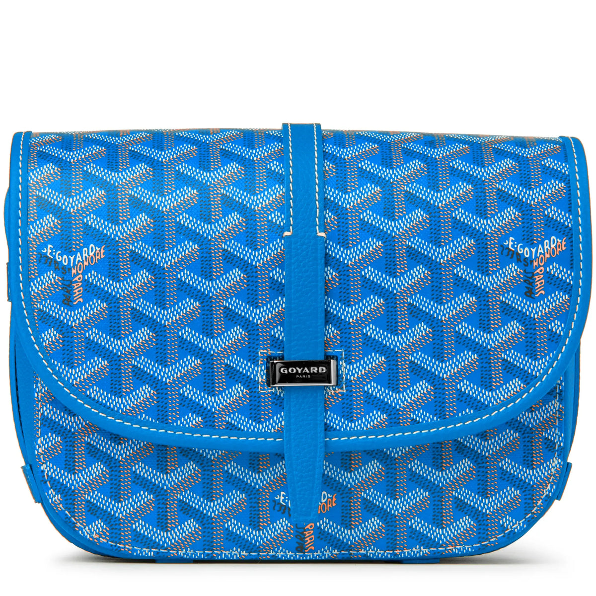 Goyardine Belvedere II Sky Blue PM Messenger Bag