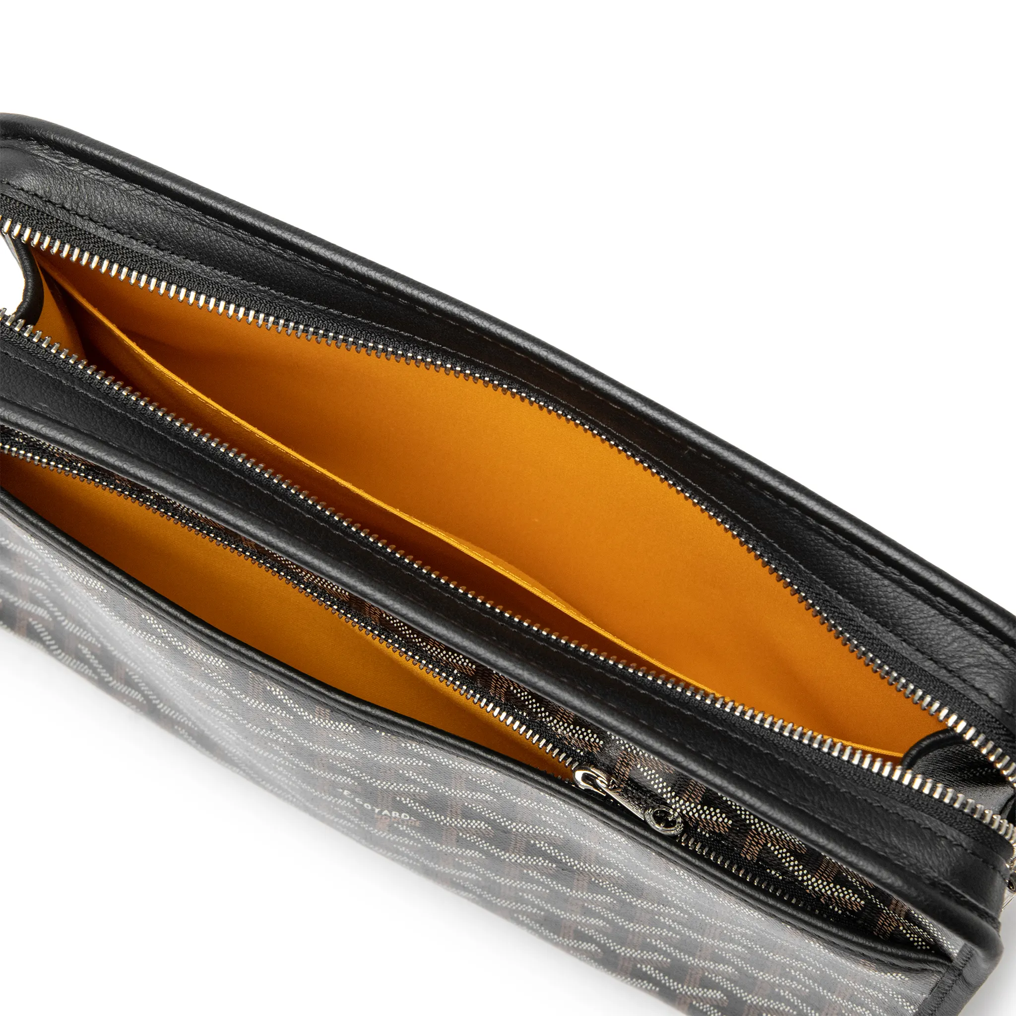 Inside View of Goyard Jouvence GM Black Washbag JOUVENGMLTY01CL01P