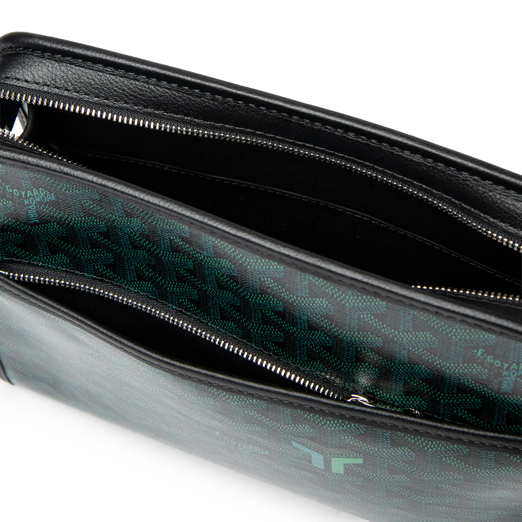 Upper View of Goyard Jouvence MM Evergreen Washbag JOUVENMMLTY79CL79P