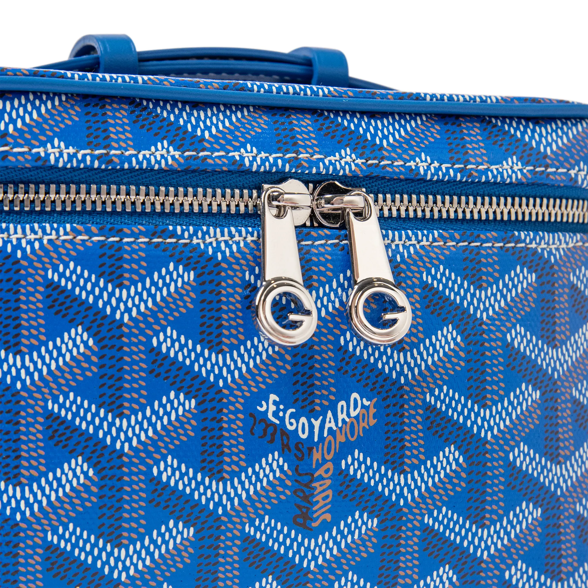 Detailed View of Goyard Muse Nano Sky Blue Vanity Bag MUSEVANANTY10CL10P