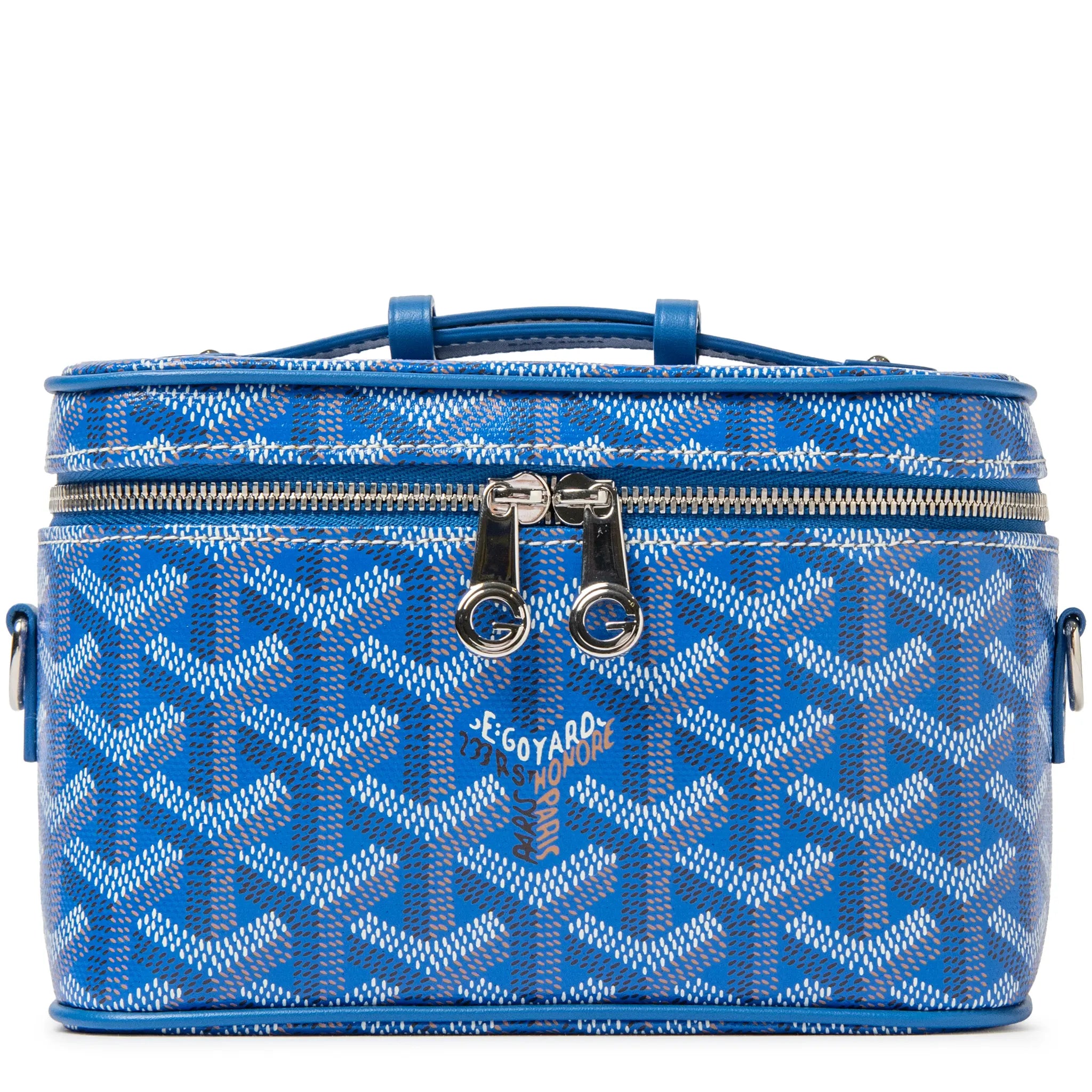 GOYARDマティニョンミニ　ケース　ネイビーブルー Goyard Muse Mini Sky Blue Vanity Bag | MUSEVAMINTY01CL03P