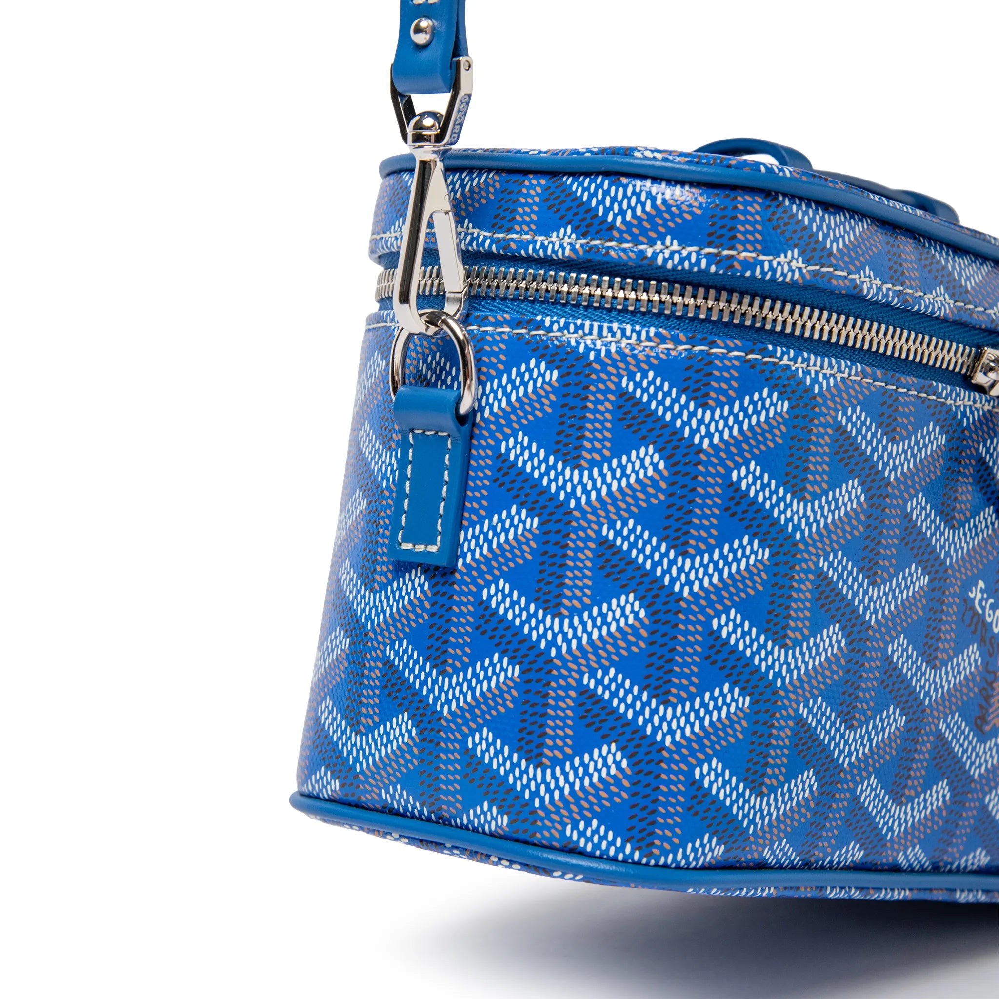 Side View of Goyard Muse Nano Sky Blue Vanity Bag MUSEVANANTY10CL10P