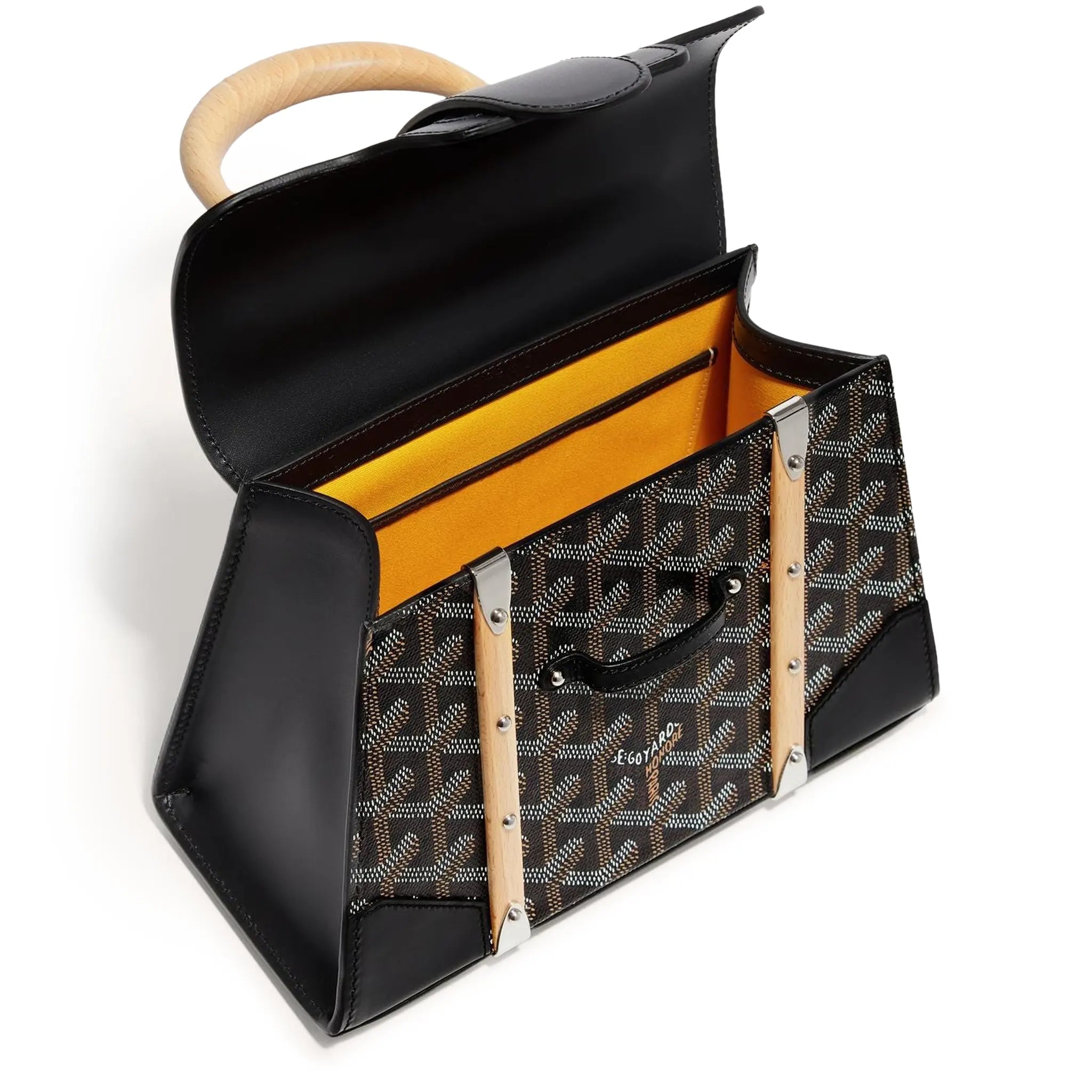 Goyard Saigon Structure Mini Bag Black SAIGOBMINTY01CL01P