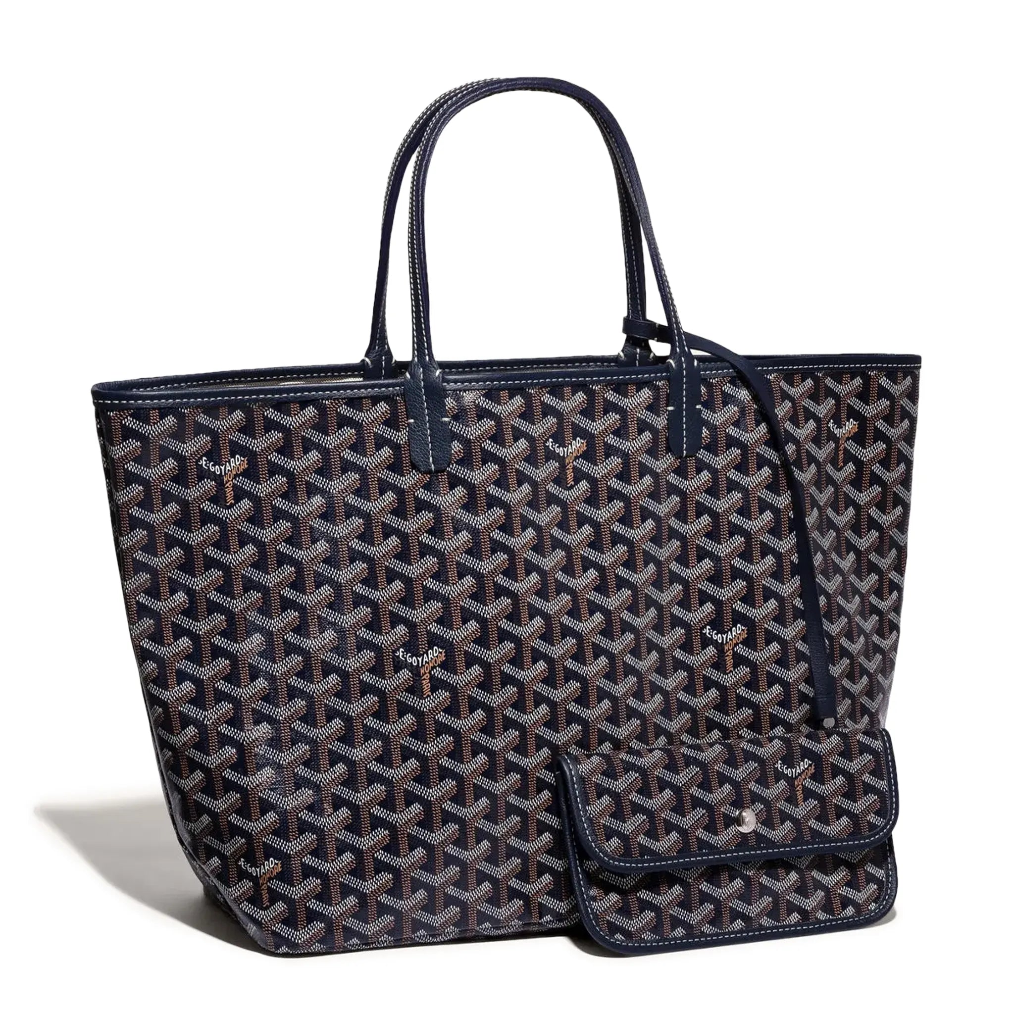 Goyard Saint Louis PM Tote Bag Navy Blue STLOUIPMLTY12CL12P