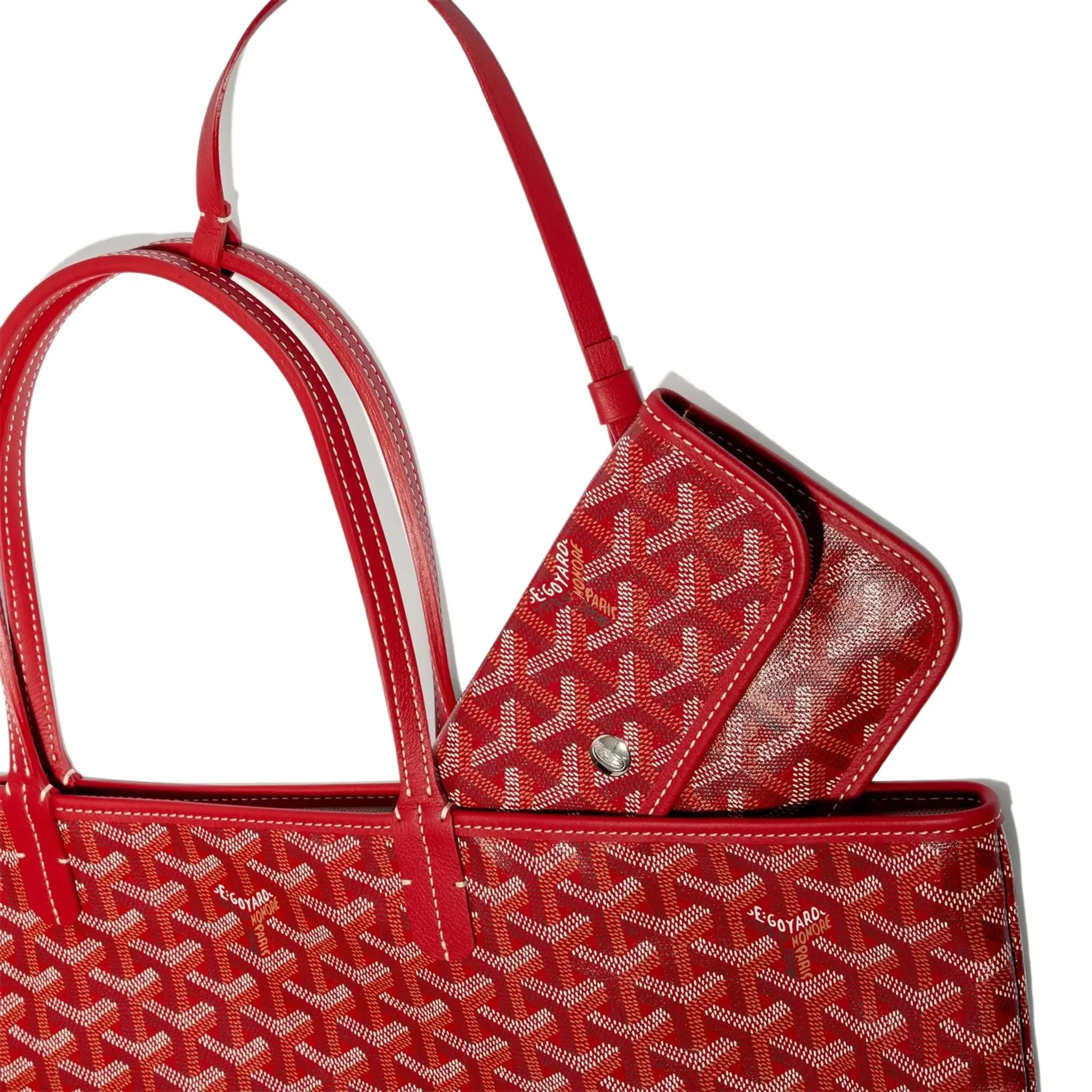 Red goyard tote hotsell