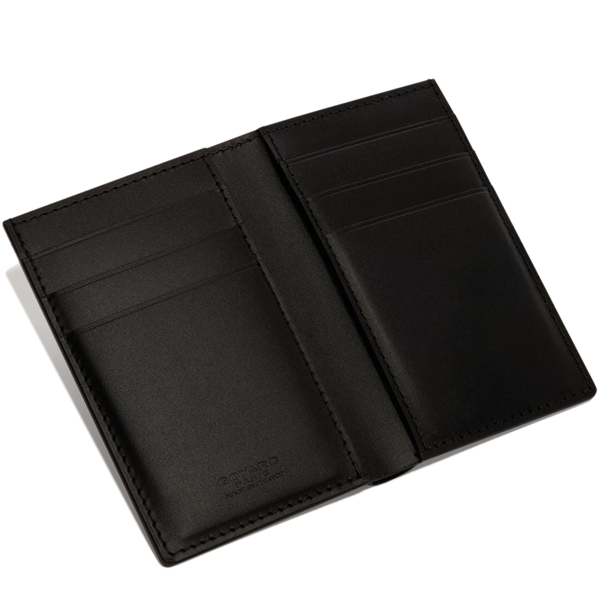 Inside view of Goyard Saint-Pierre Card Wallet Black STPIE2PMLTY01CL01P