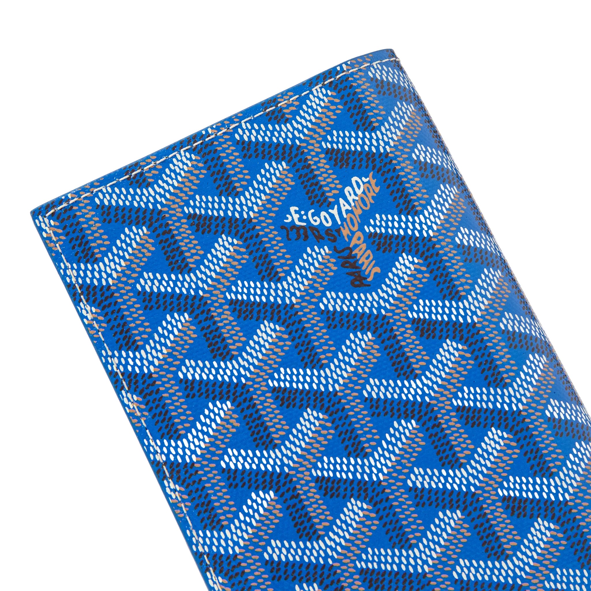 Detailed View of Goyard Saint-Roch Wallet Sky Blue STRINIPMLTY10CL10X