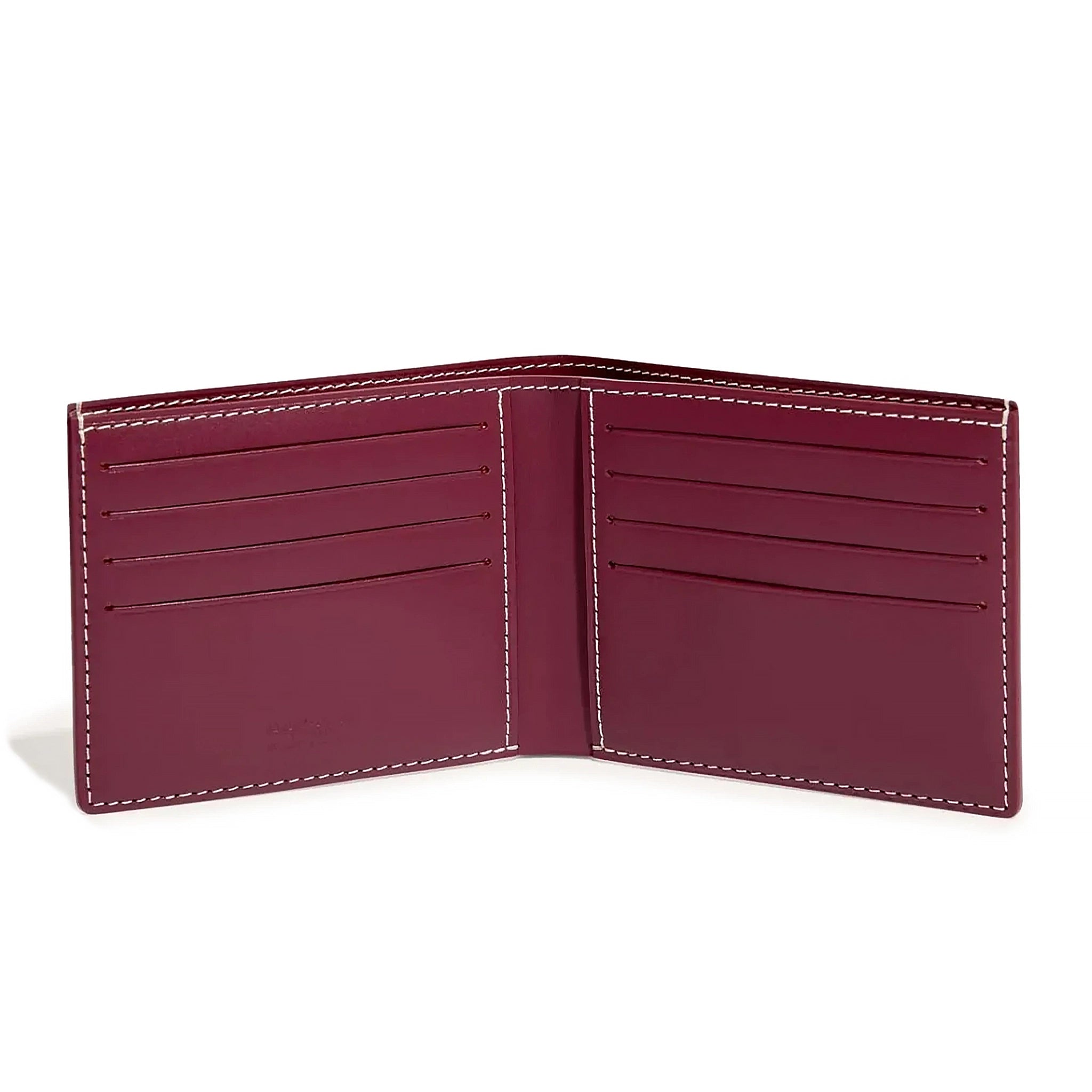 Open view of Goyard Victoire Burgundy Wallet VICTO8PMLTY33CL33X
