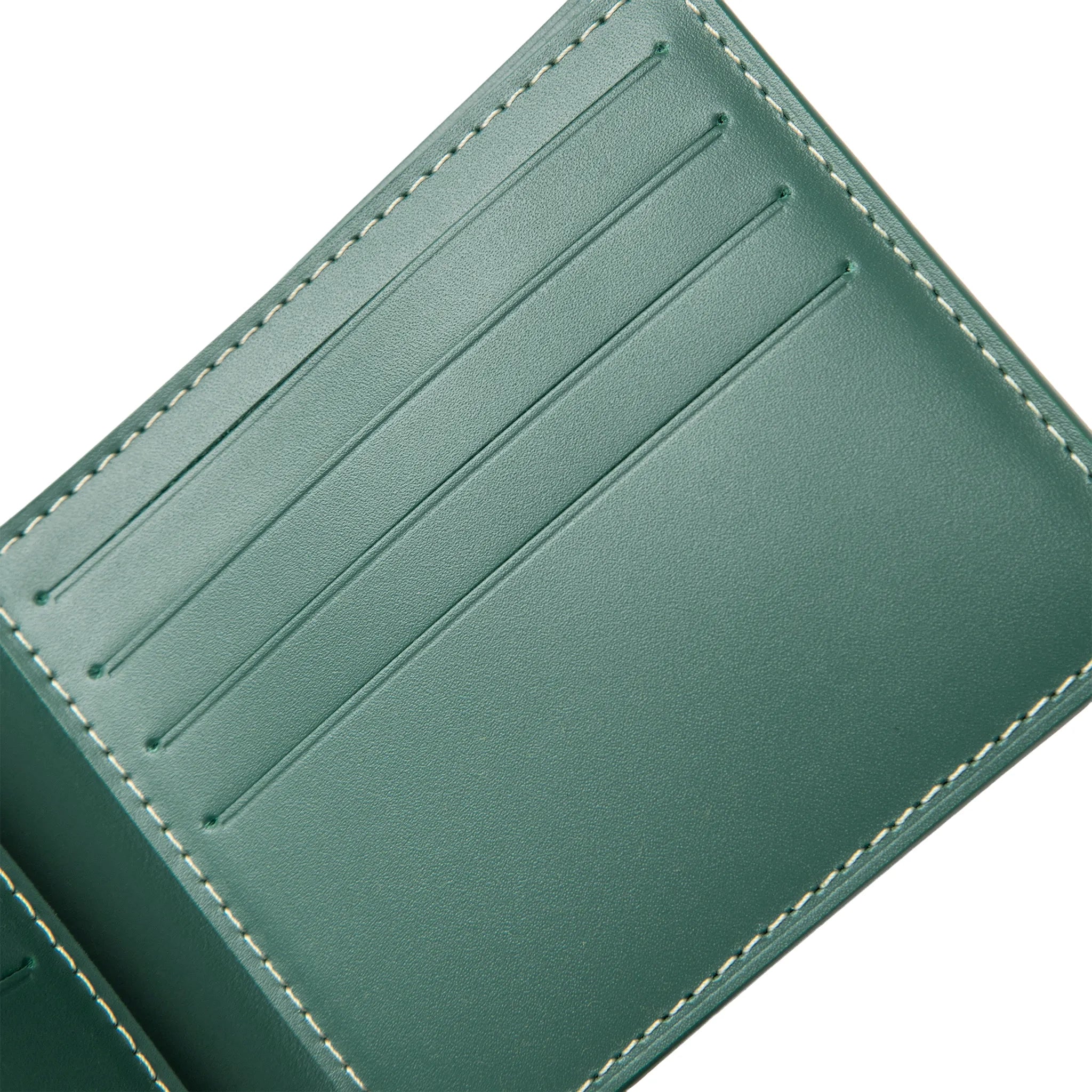 Card Holder View of Goyard Victoire Green Wallet VICTO8PMLTY09CL09X