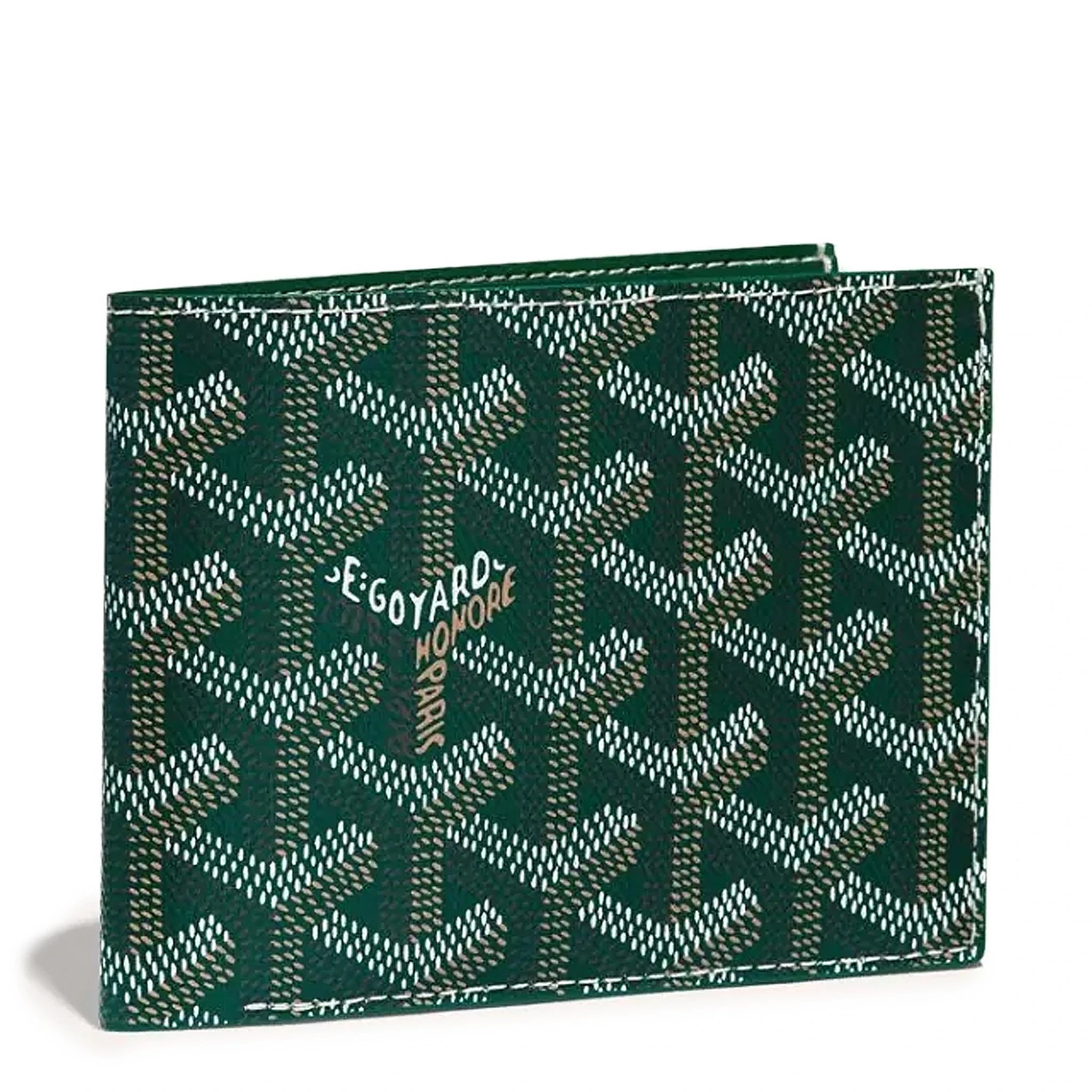 Front view of Goyard Victoire Green Wallet VICTO8PMLTY09CL09X