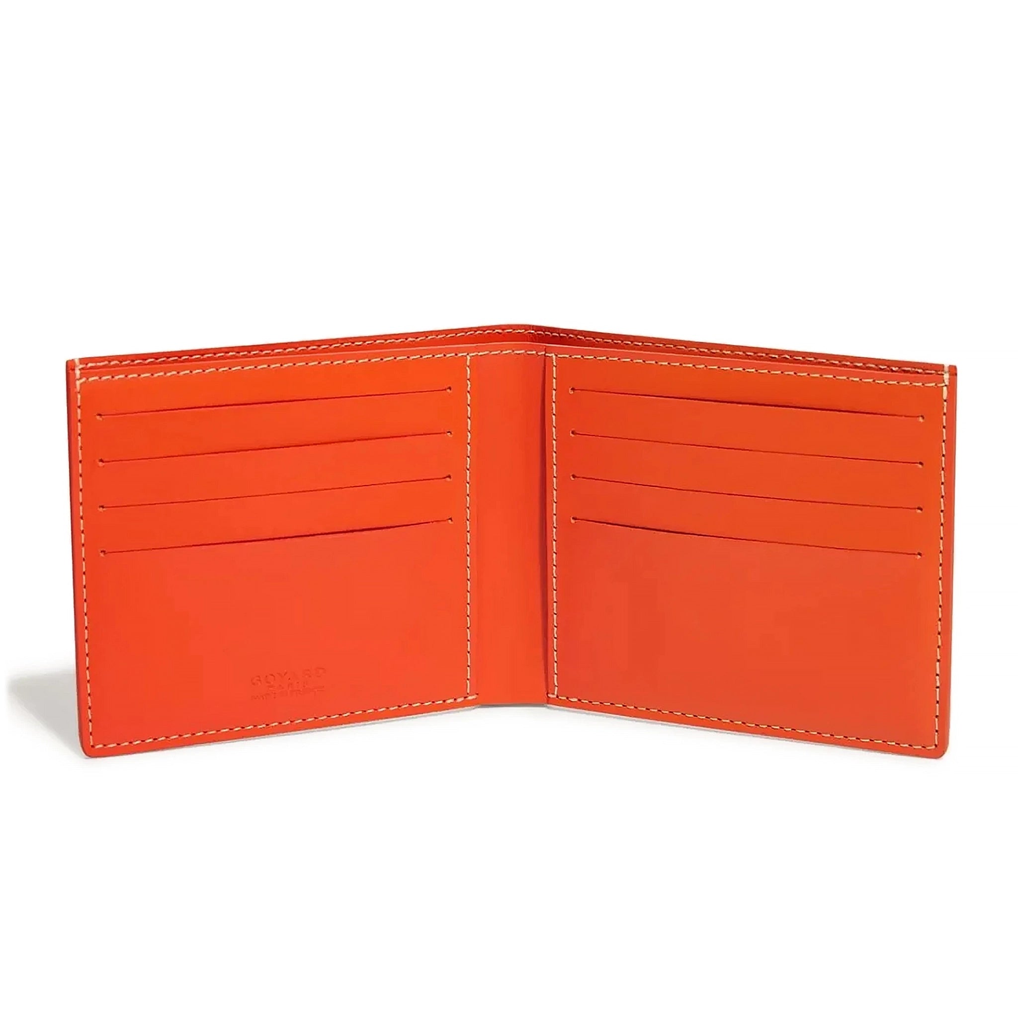 Openn view of Goyard Victoire Orange Wallet VICTO8PMLTY07CL07X