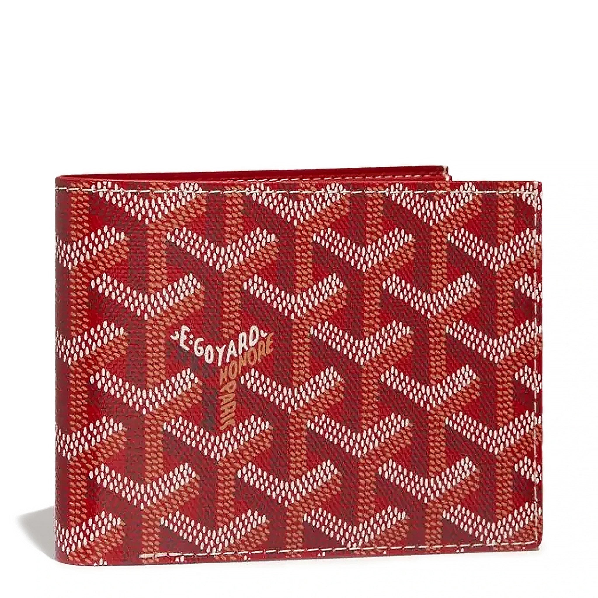 Front view of Goyard Victoire Red Wallet