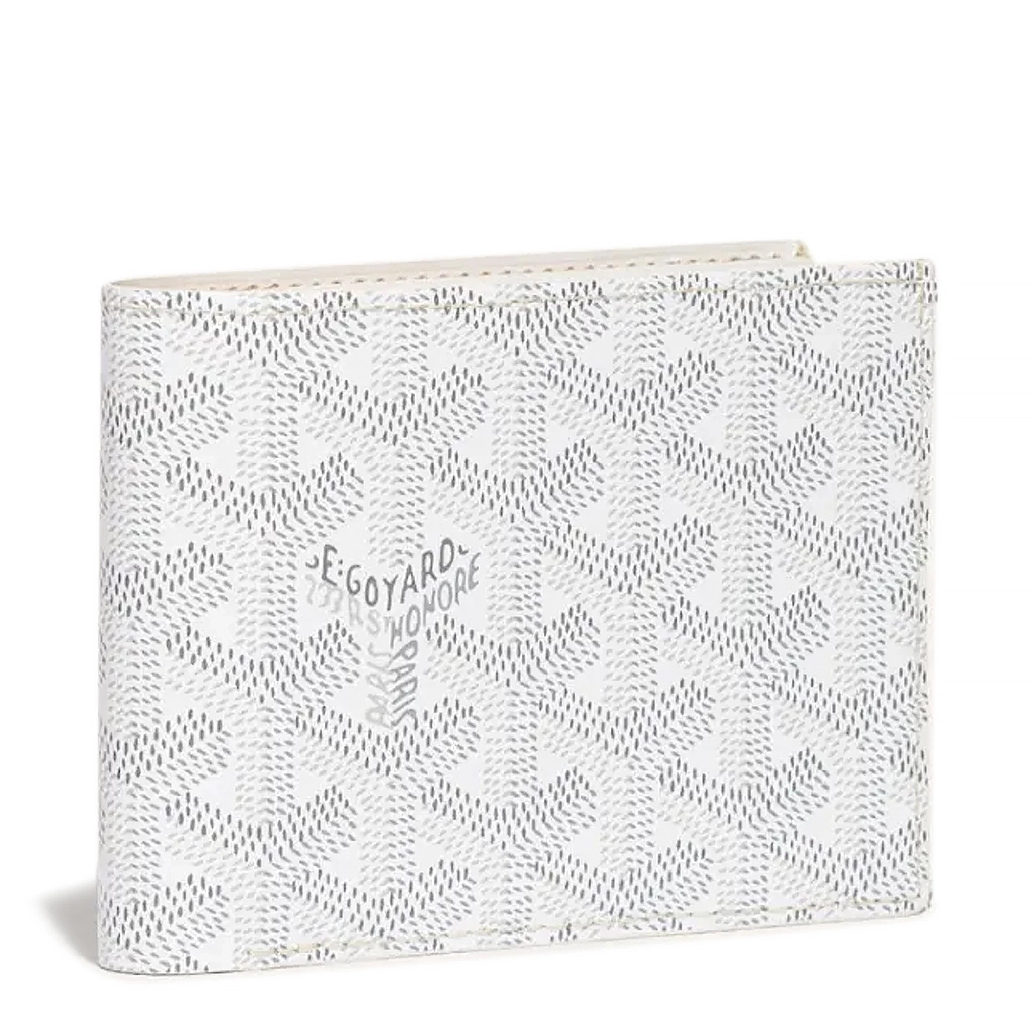 Front view of Goyard Victoire White Wallet VICTO8PMLTY50CL50X