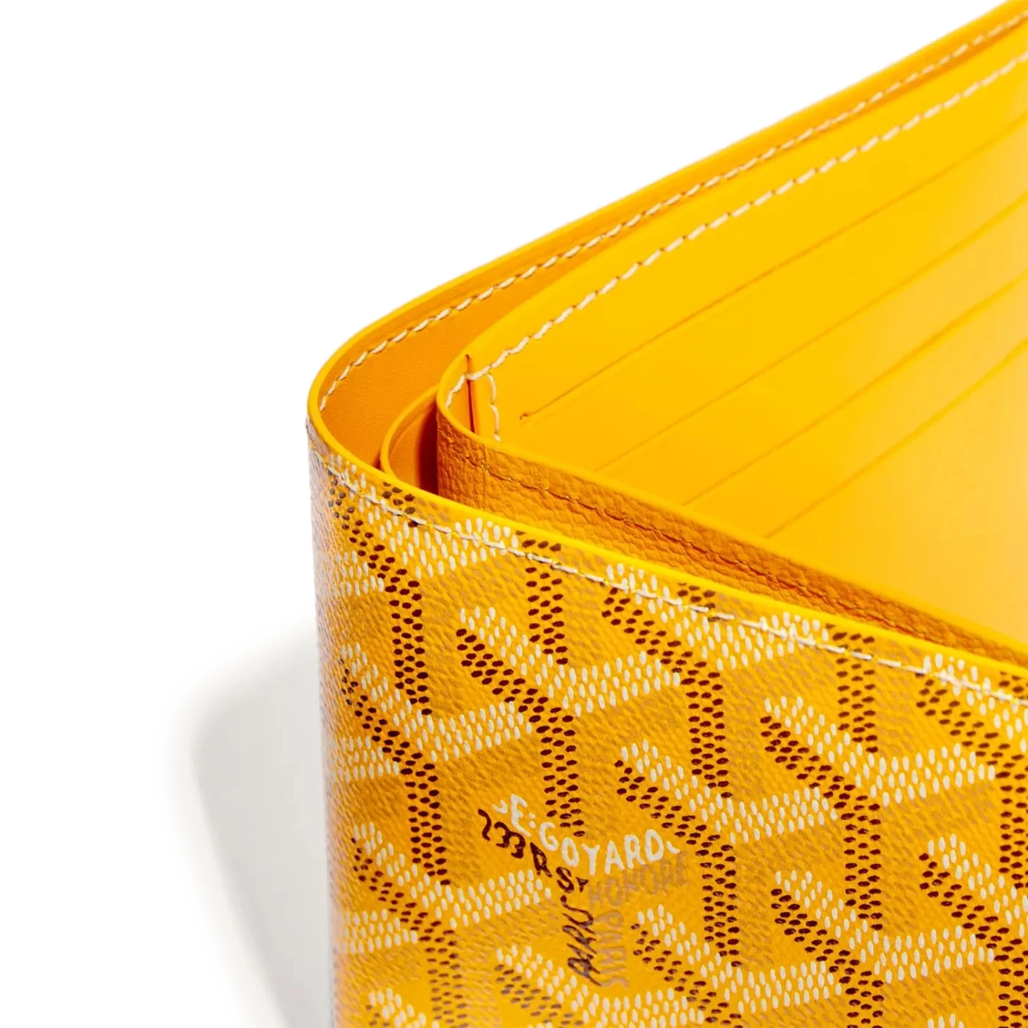 Detail view of Goyard Victoire Yellow Wallet VICTO8PMLTY08CL08X