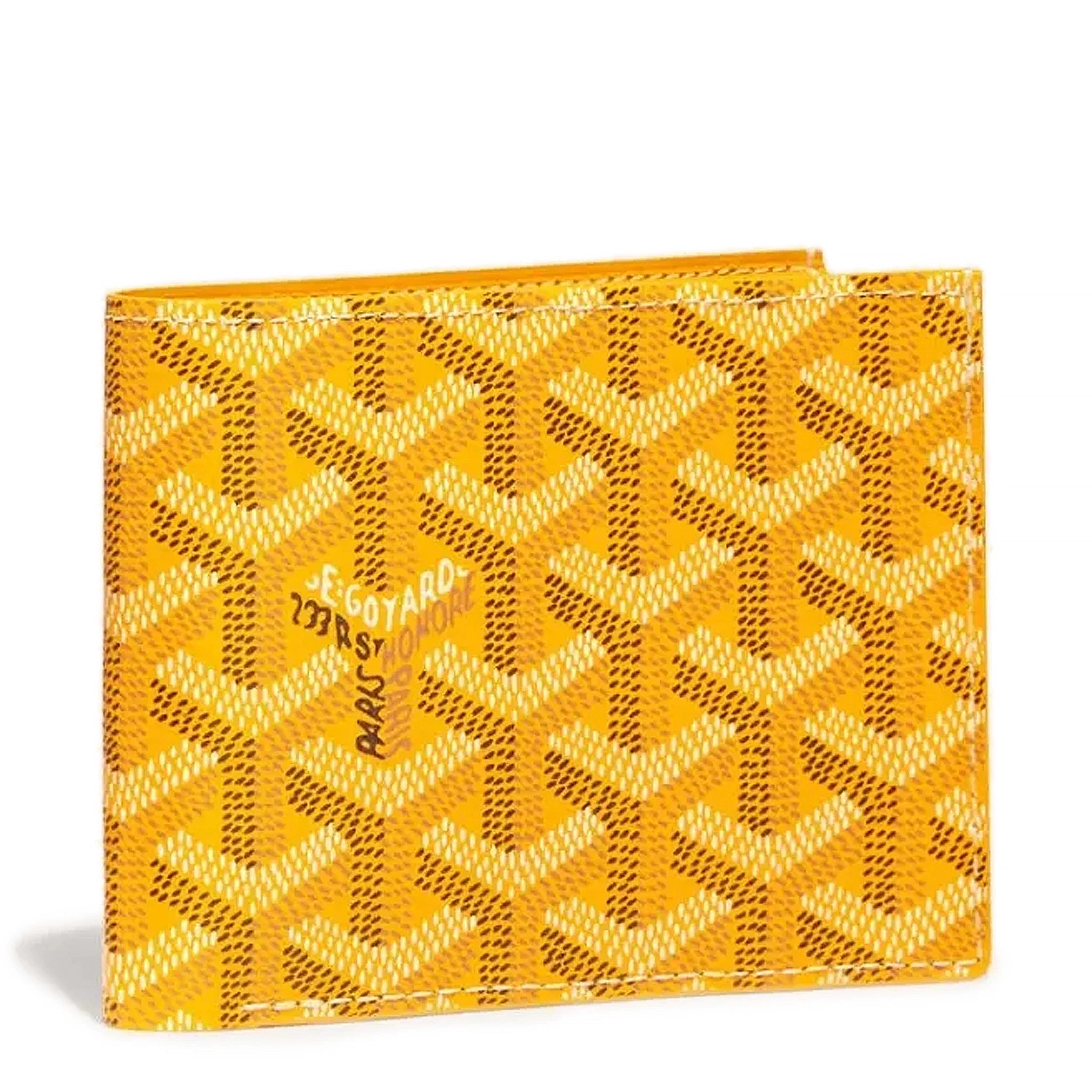 Front view of Goyard Victoire Yellow Wallet VICTO8PMLTY08CL08X