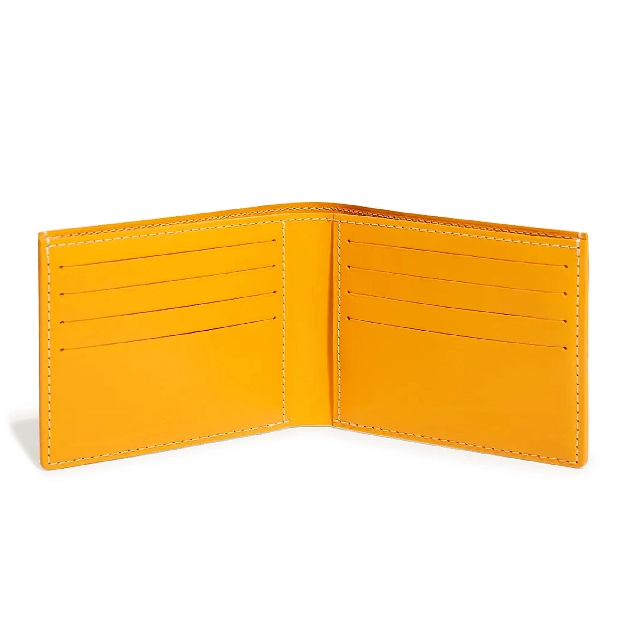 Open view of Goyard Victoire Yellow Wallet VICTO8PMLTY08CL08X