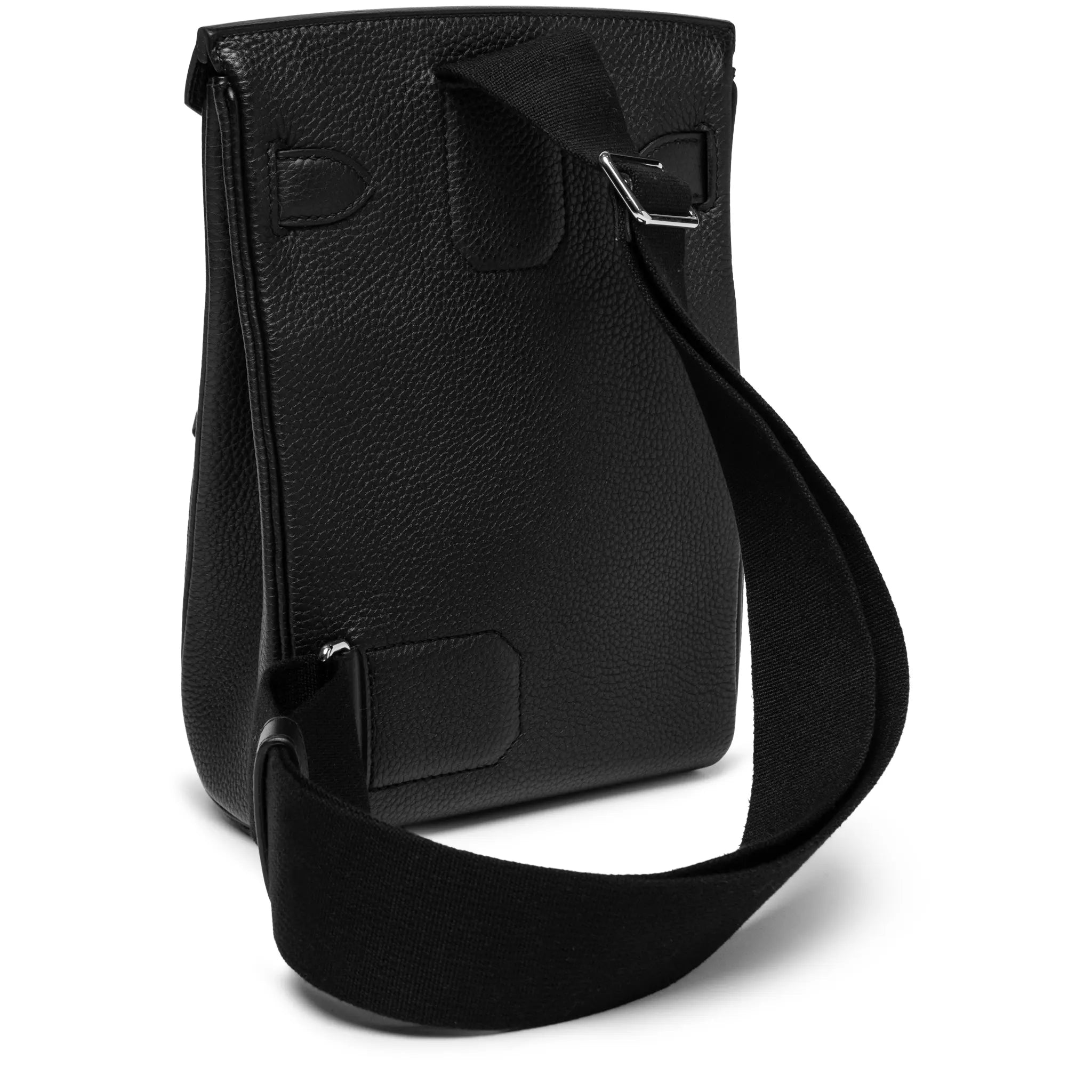 Back Side View of Hermes Hac a Dos PM Togo Calfskin Black Palladium Hardware Backpack