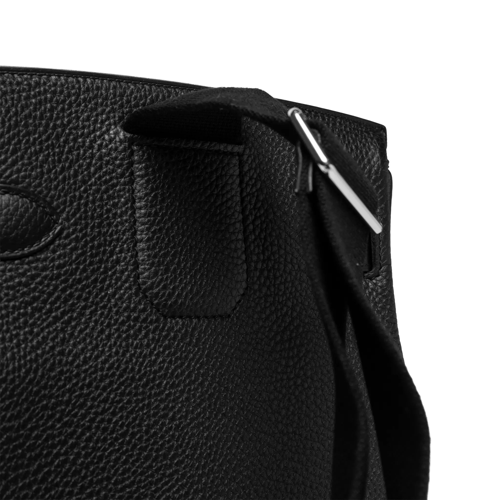 Detailed View of Hermes Hac a Dos PM Togo Calfskin Black Palladium Hardware Backpack