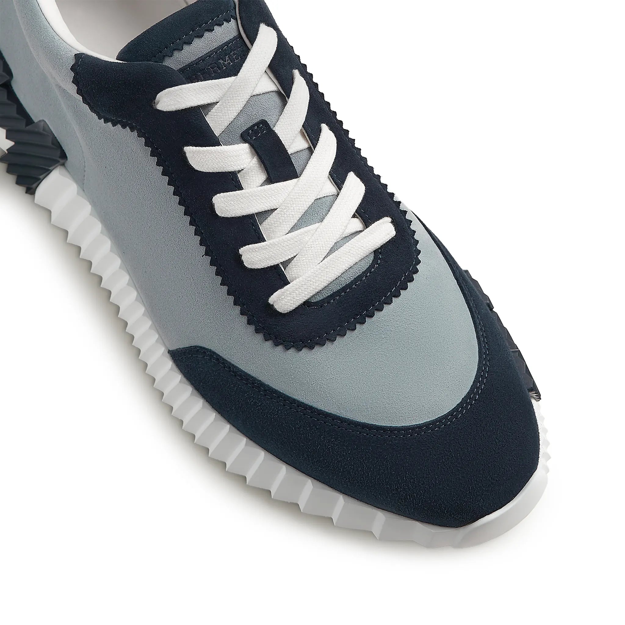 Upper View of Hermes Paris Bouncing Sneaker Bleu Galet Marine H262851ZHBL410