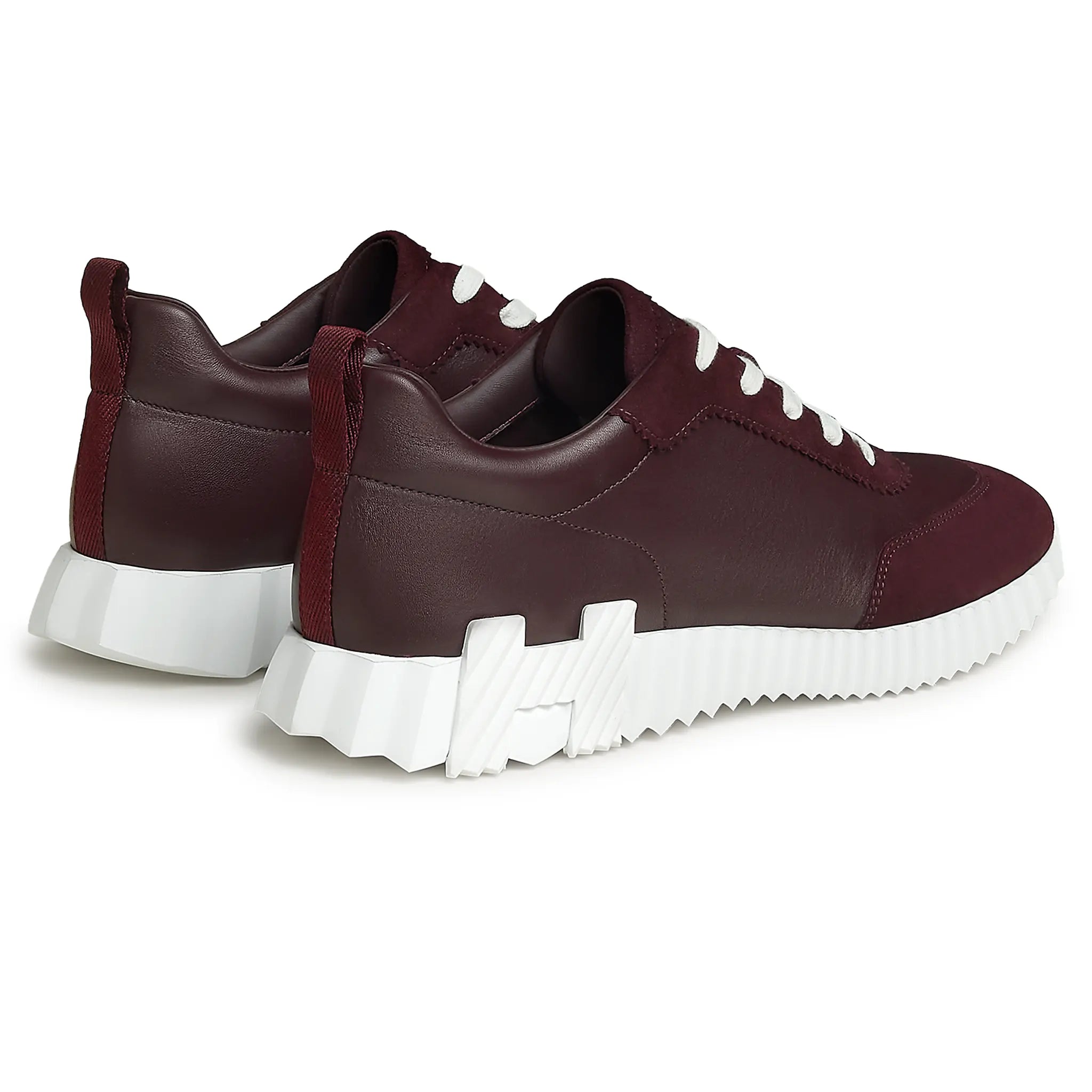 Back Side View of Hermes Paris Bouncing Sneaker Bordeaux H221898ZHGN420