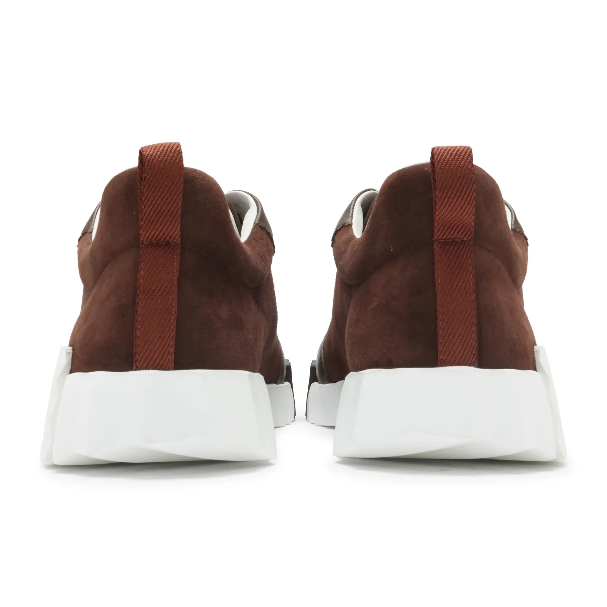 Back View of Hermes Paris Bouncing Sneaker Brown H231763ZHAB425
