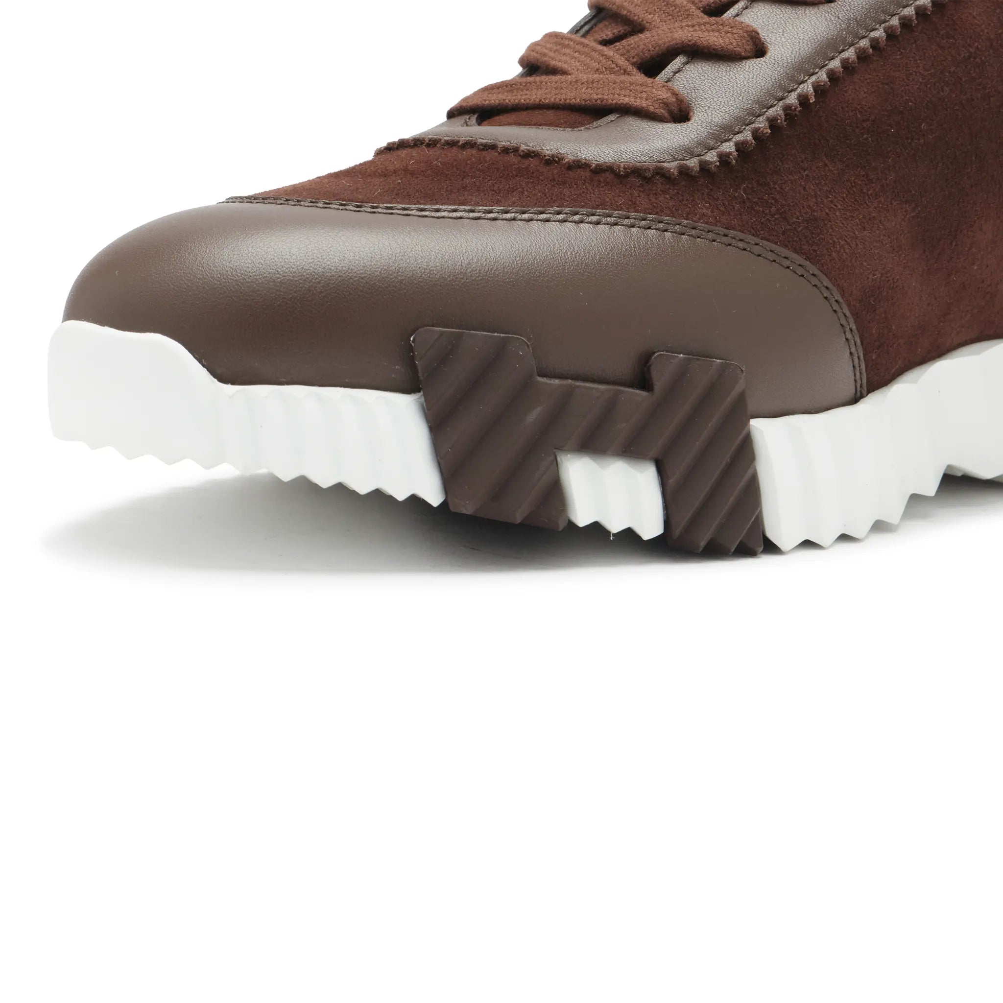 Detailed View of Hermes Paris Bouncing Sneaker Brown H231763ZHAB425