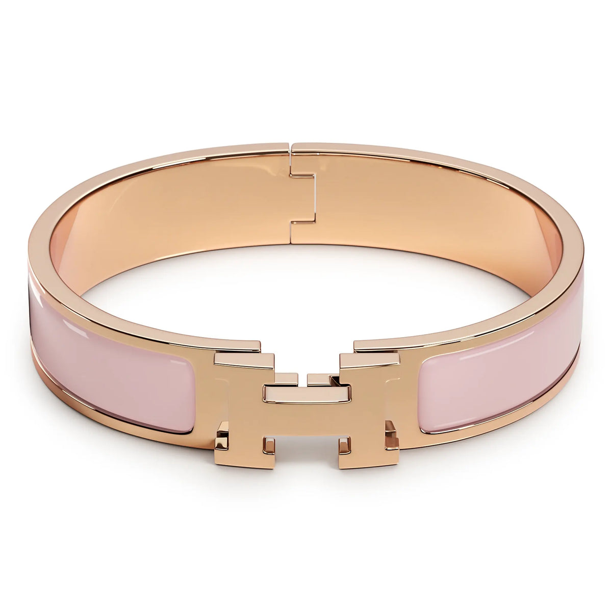 HERMES エルメス コロゾ　カフスボタン　ピンクゴールド hermes-paris-clic-h-rose-