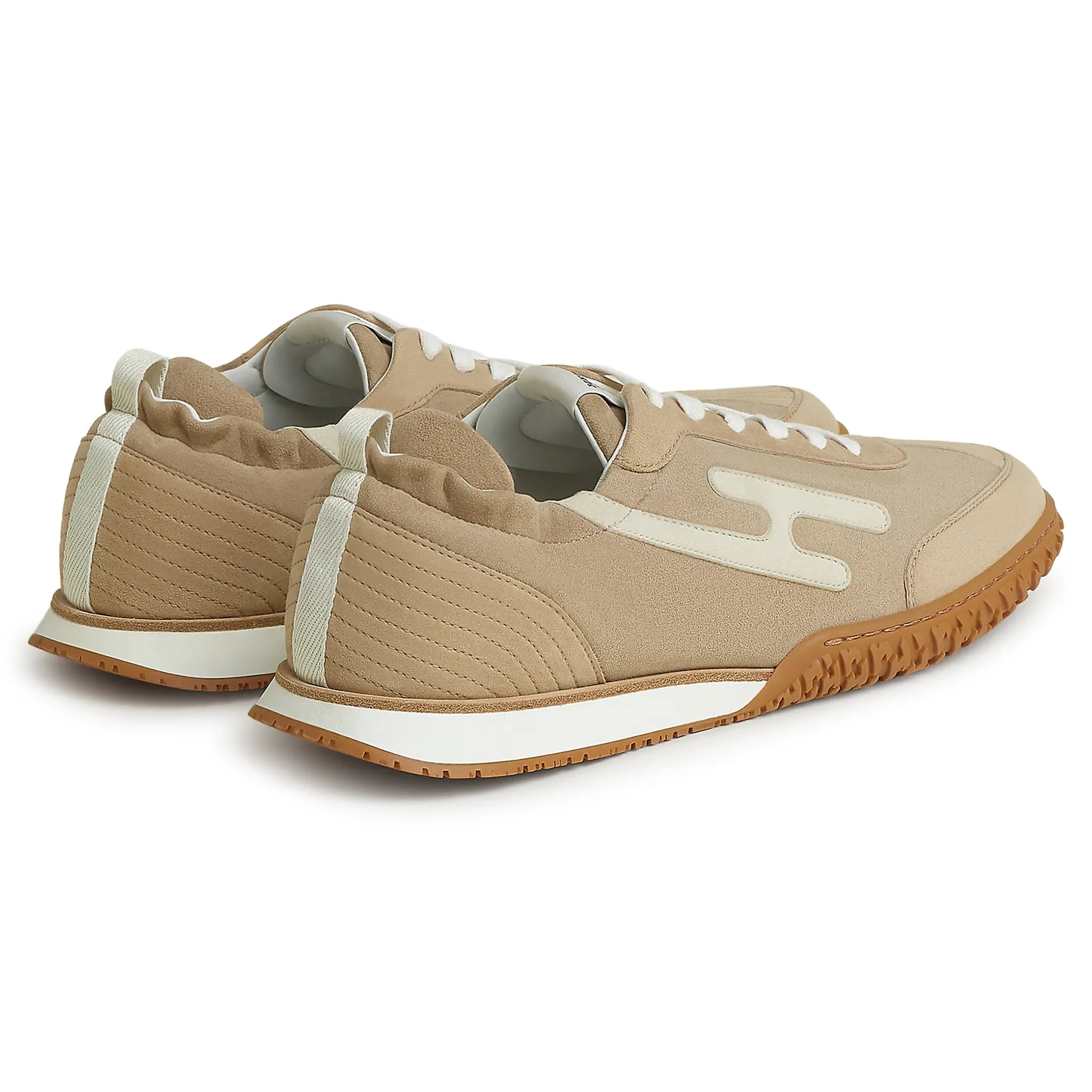 Back Side View of Hermes Paris Multicolore Beige Sable Jet Sneaker H242925ZHD1