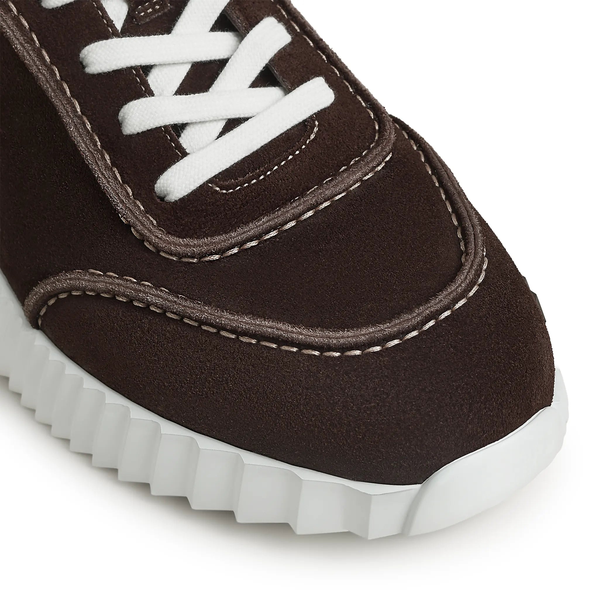 Hermes Paris Next Suede Ebony Maroon Sneaker