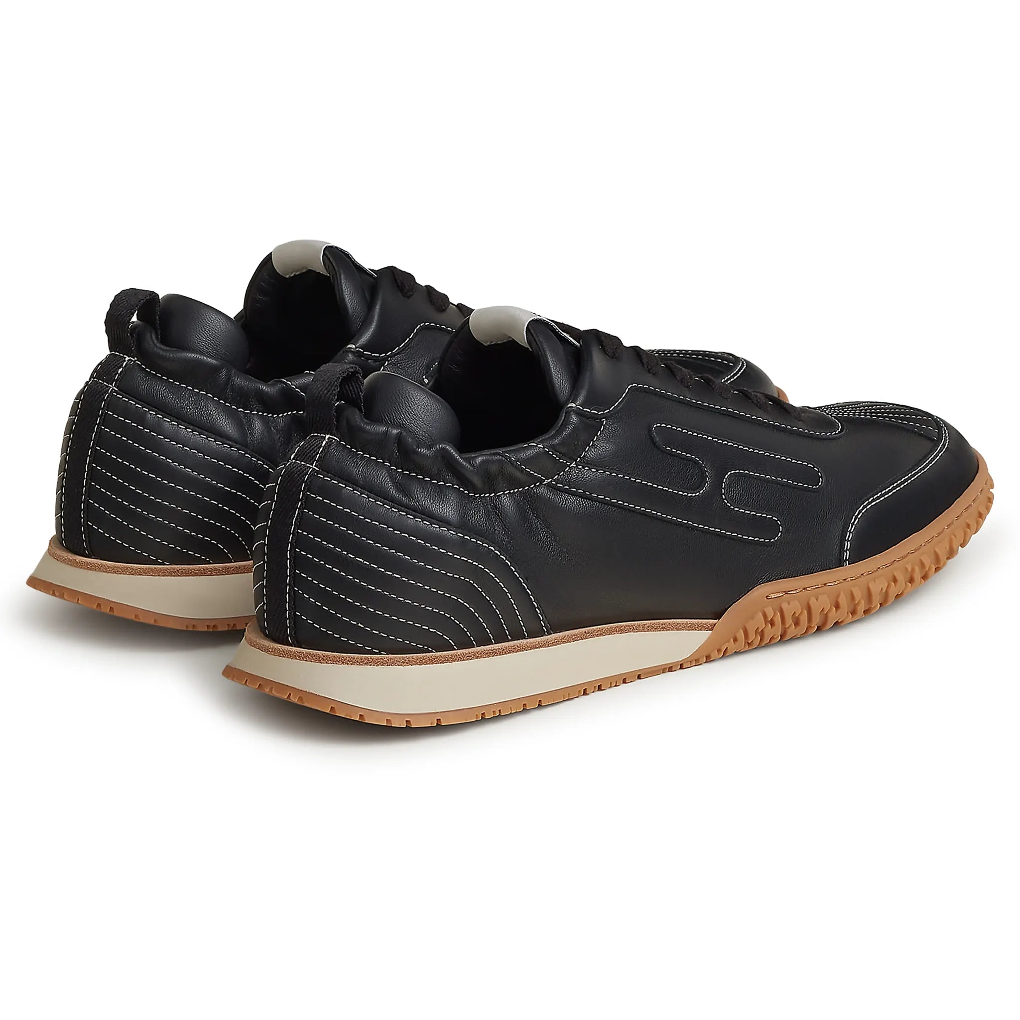 Back Side View of Hermes Paris Noi Jet Sneaker  H261886ZH01