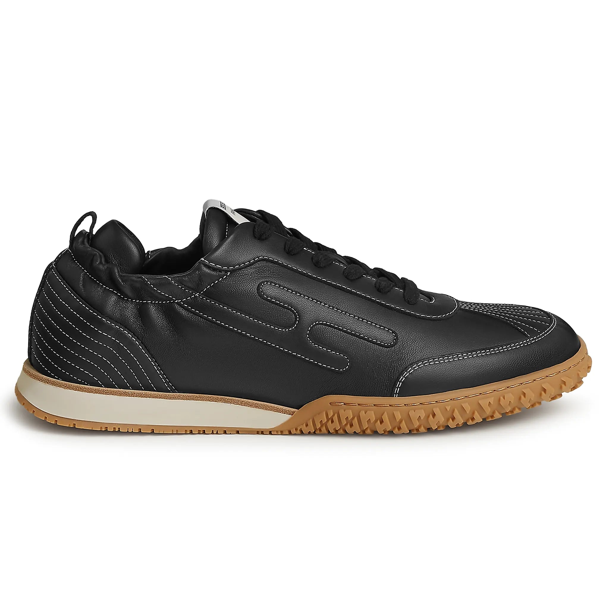 Front View of Hermes Paris Noi Jet Sneaker  H261886ZH01
