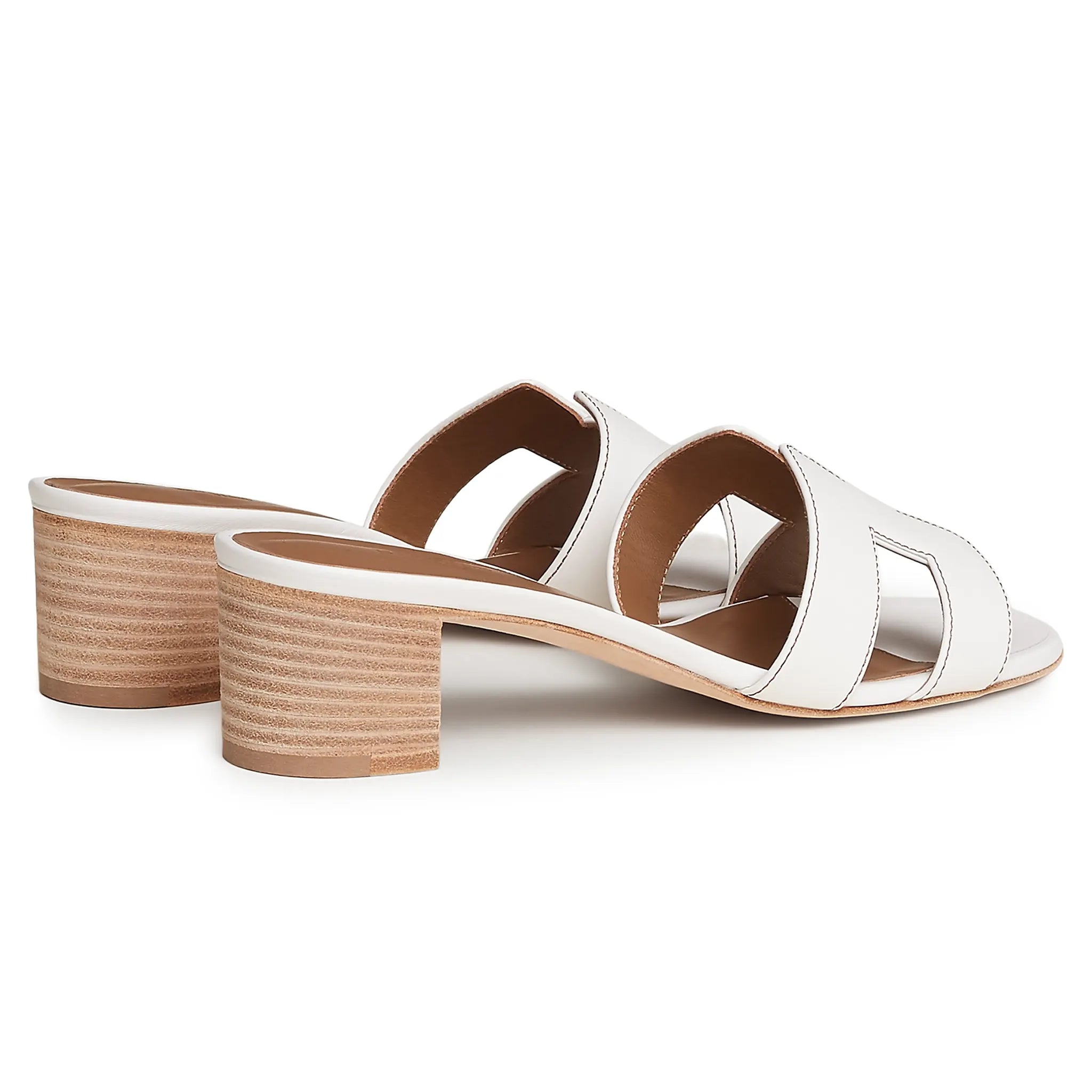 Hermès Paris Oasis White Sandal | H071002Z