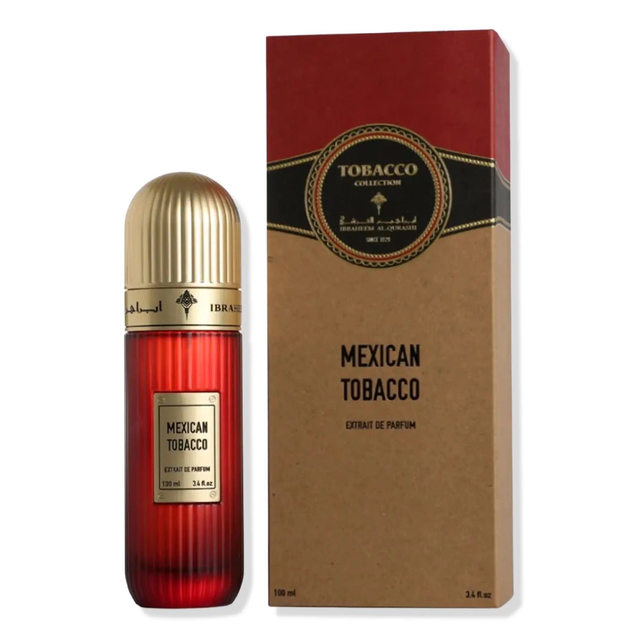 Front View of IBRAQ Mexican Tobacco Extrait De Parfum 100ml