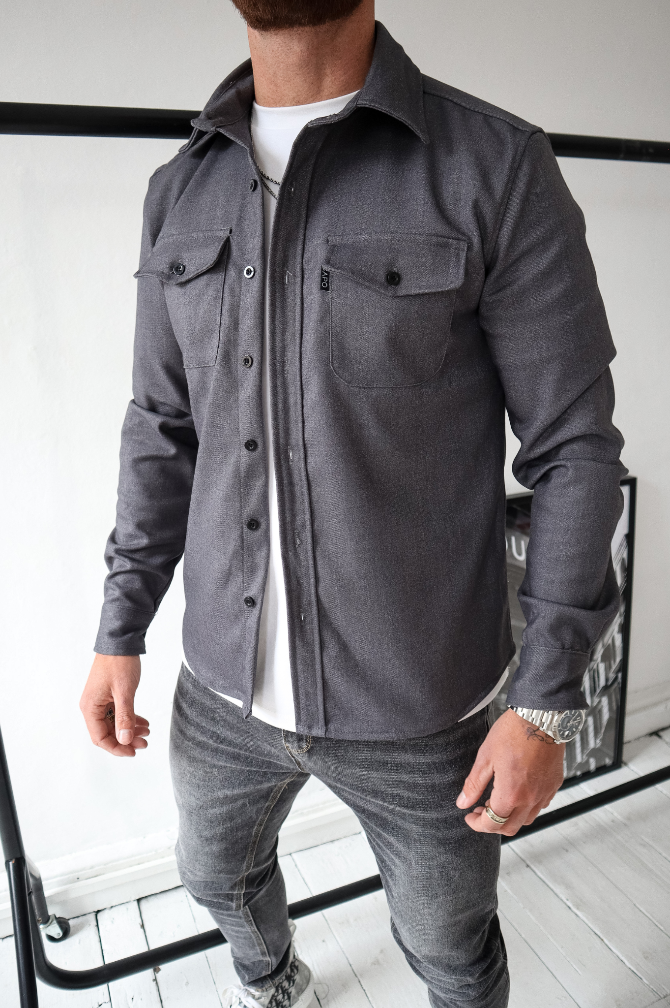 CAPO Charcoal Grey Overshirt
