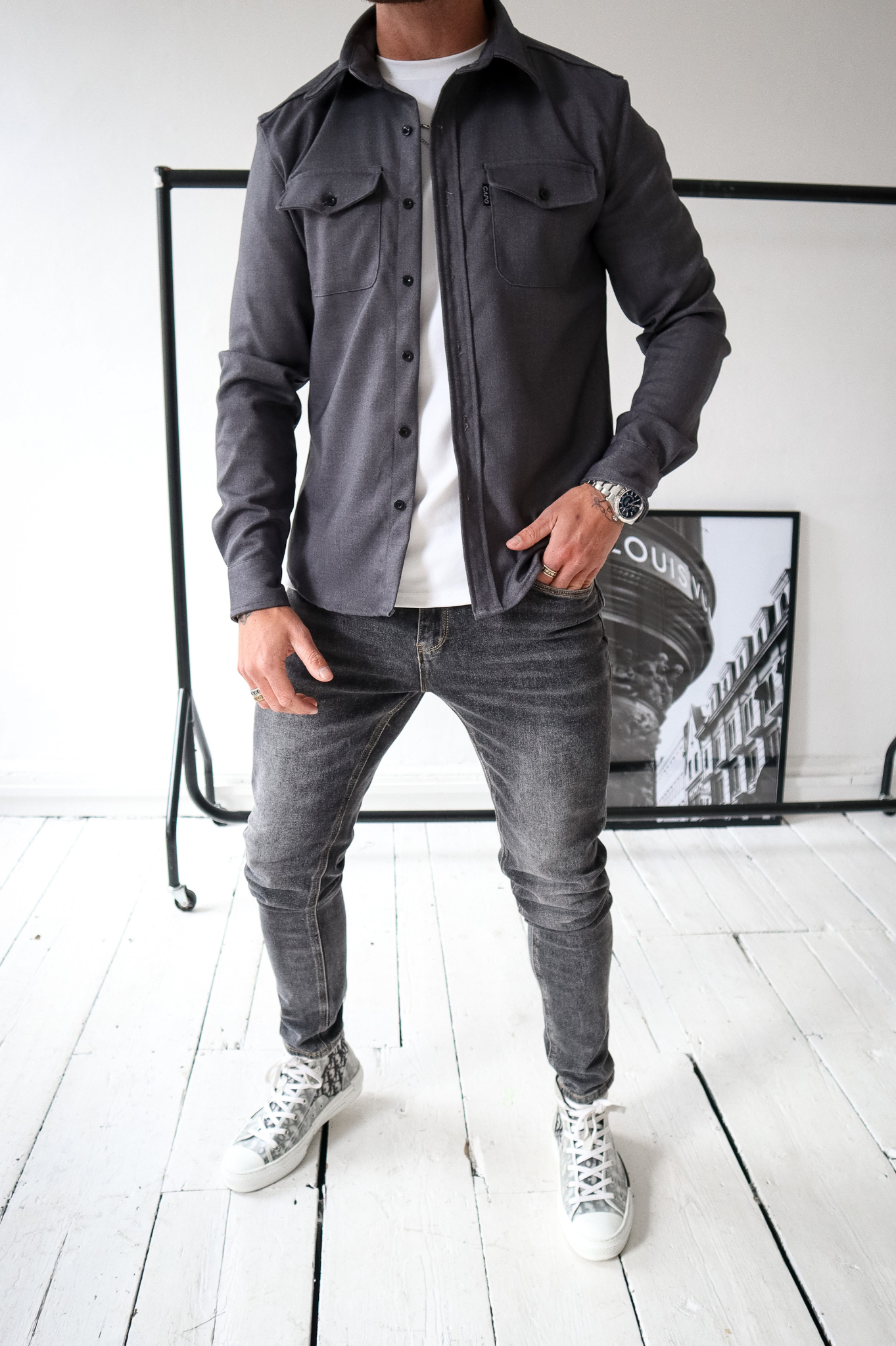CAPO Charcoal Grey Overshirt
