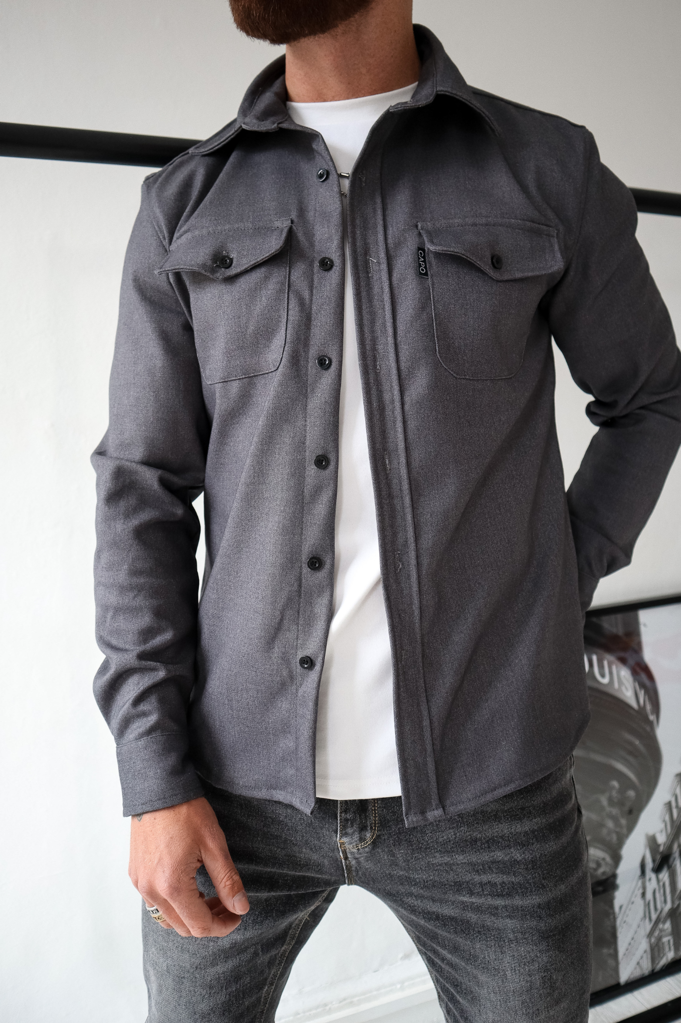 CAPO Charcoal Grey Overshirt