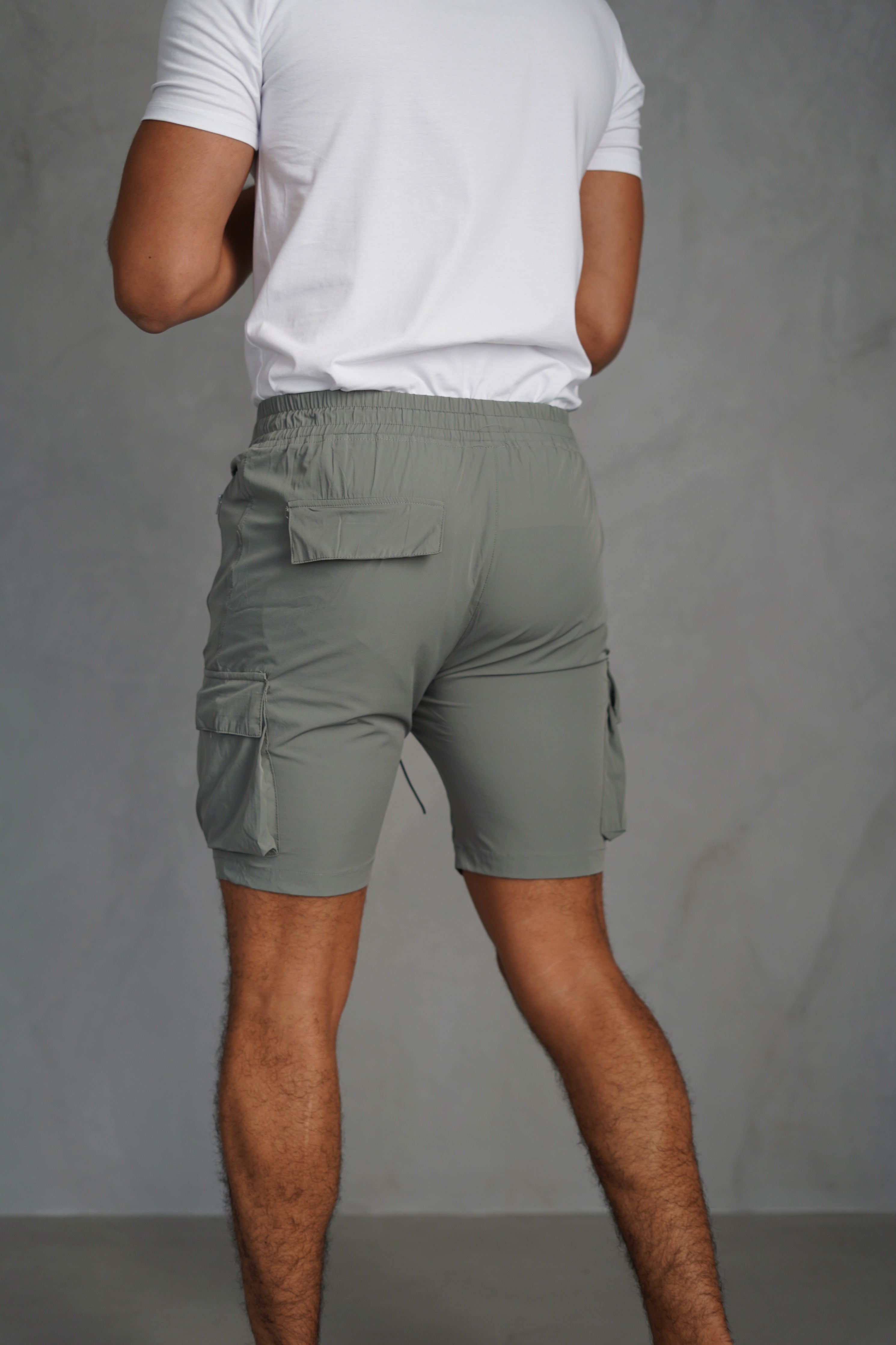 CAPO Lightweight Light Grey Cargo Shorts