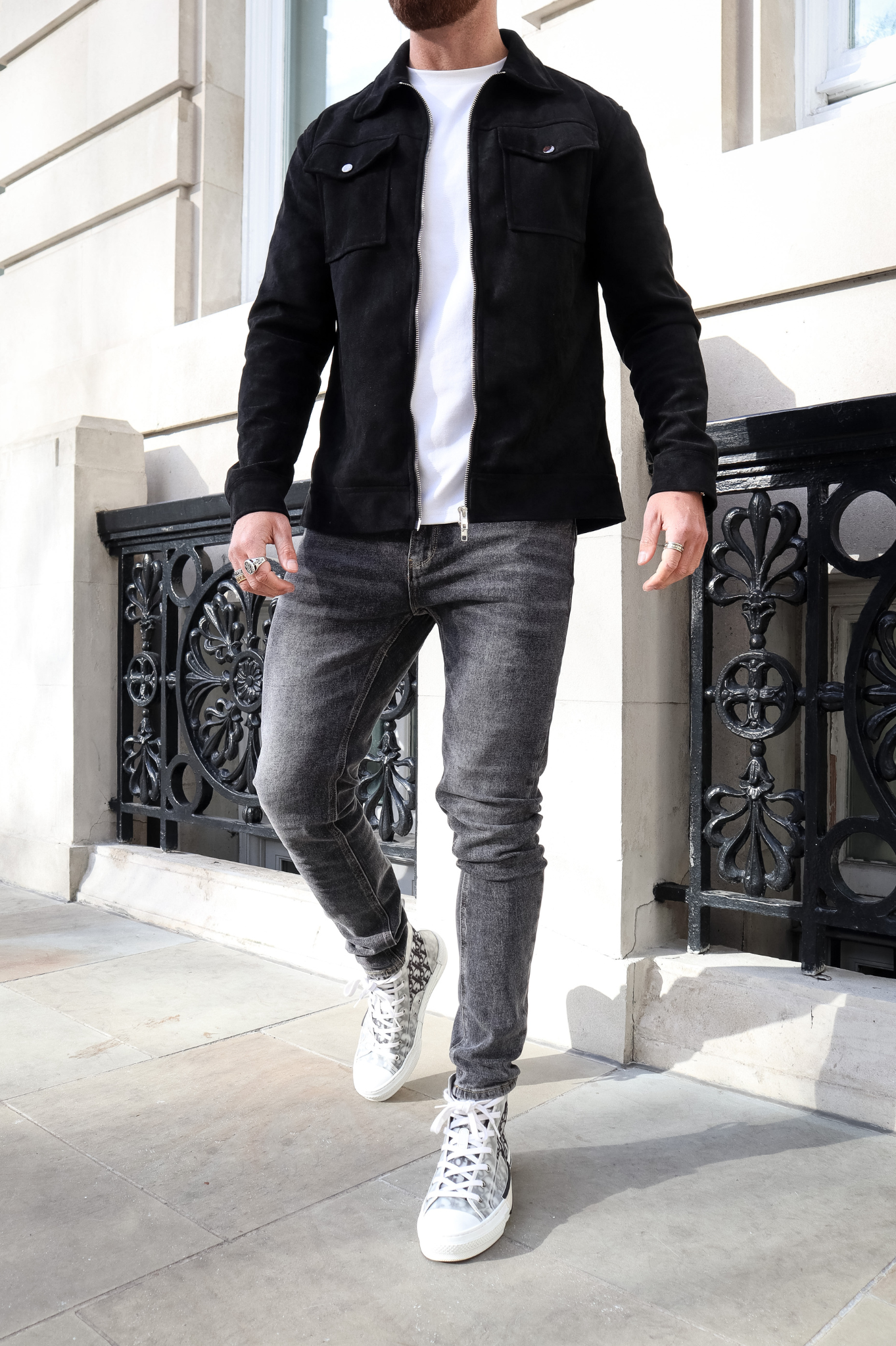 CAPO Suede Black Jacket