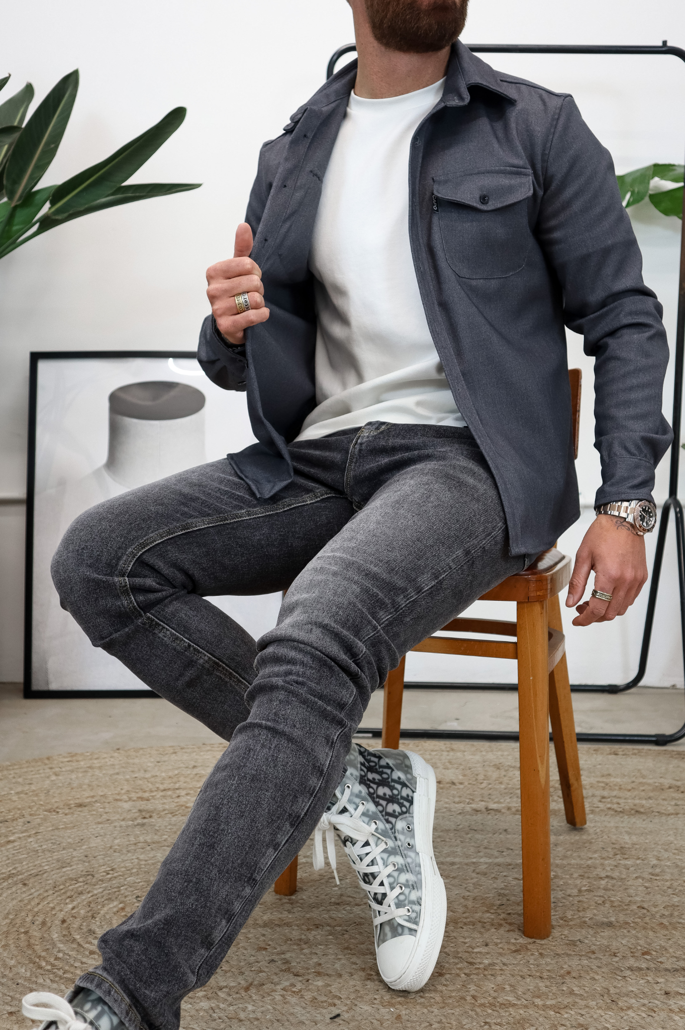 CAPO Charcoal Grey Overshirt