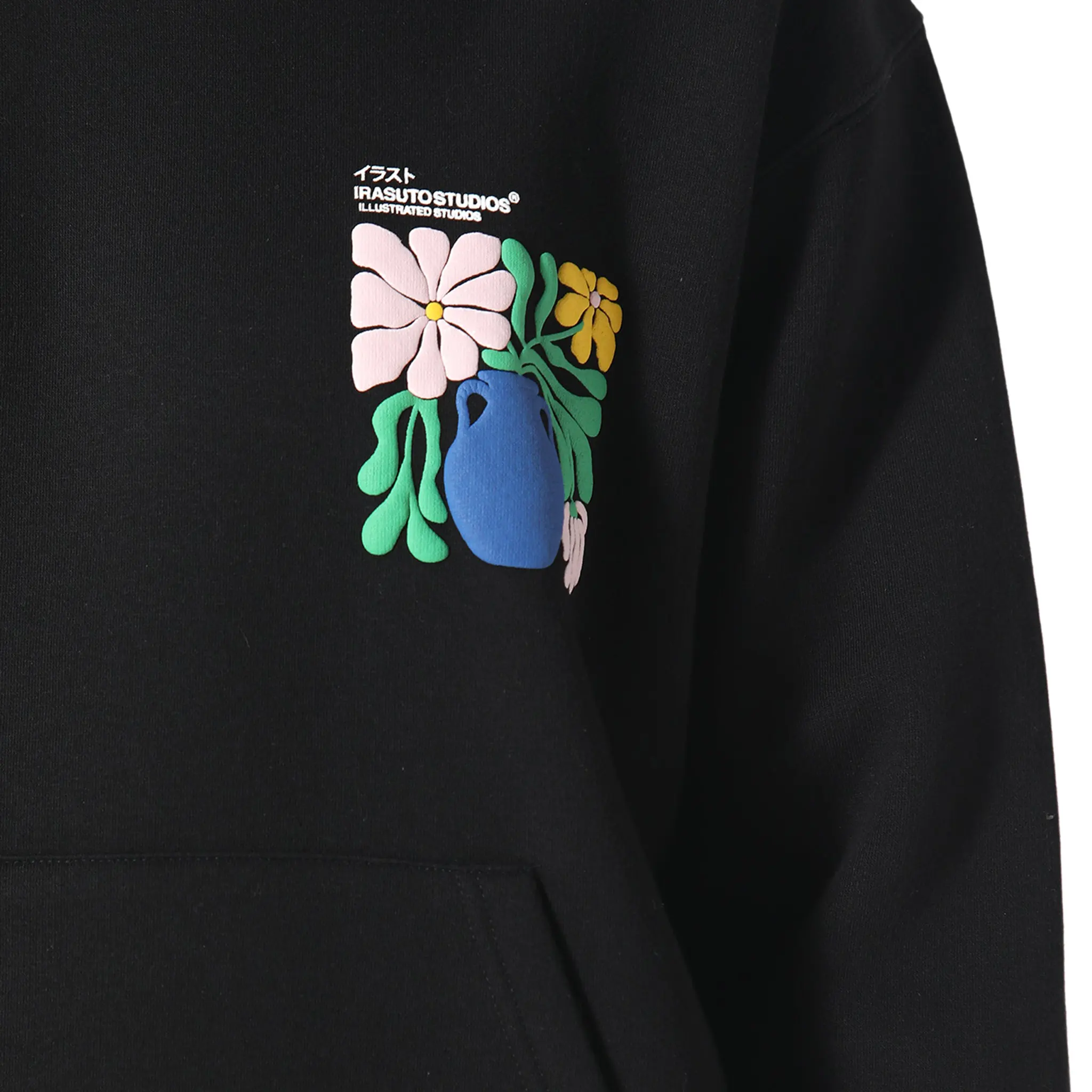 Detailed View of  Irasuto Studios Hikari Bloom Black Hoodie 5060615214273